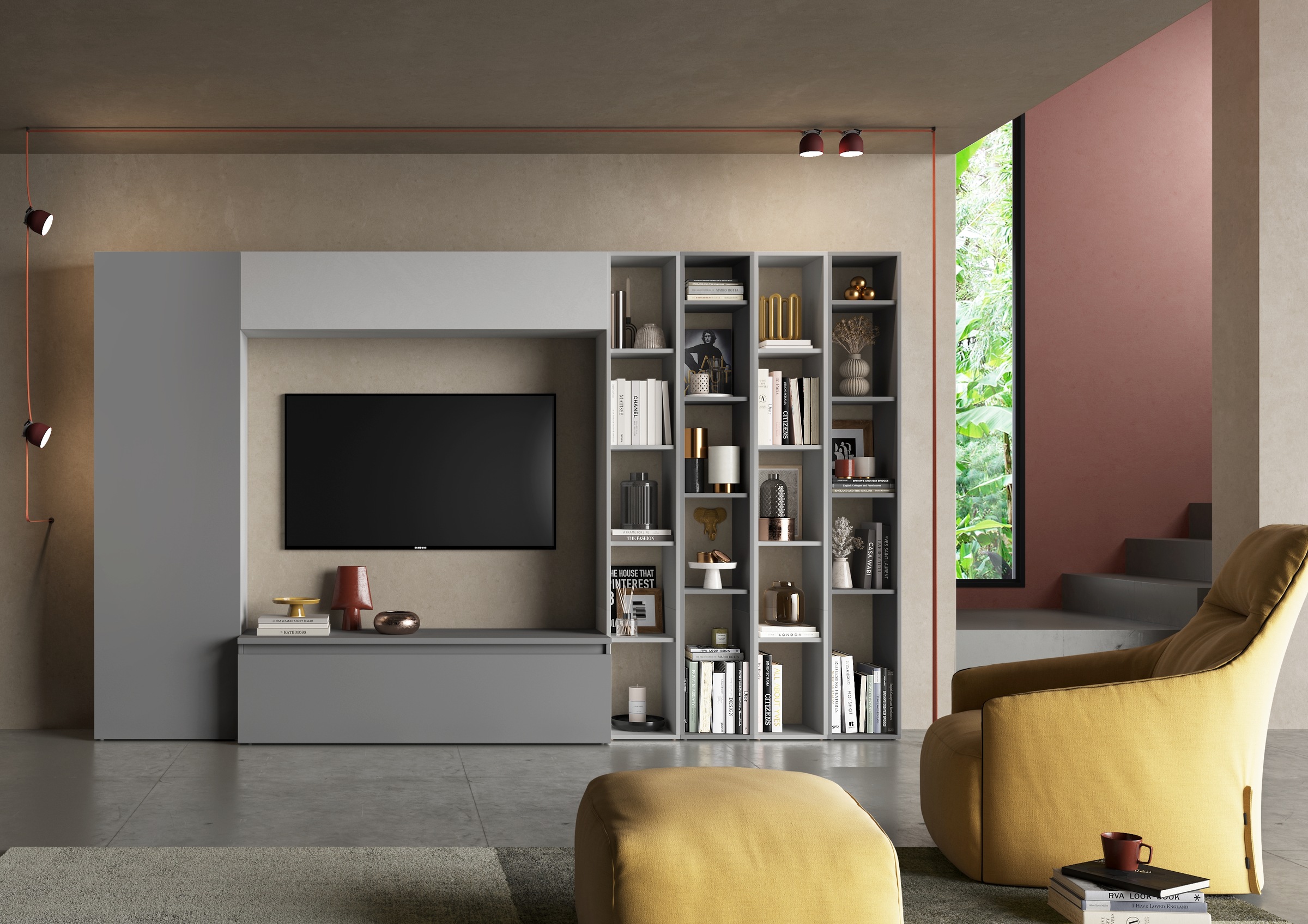 Image of Home affaire Wohnwand "Infinity, 7tlg. Breite 305 cm, Schrankwand, Anbauwand" 7 Stk. tlg.