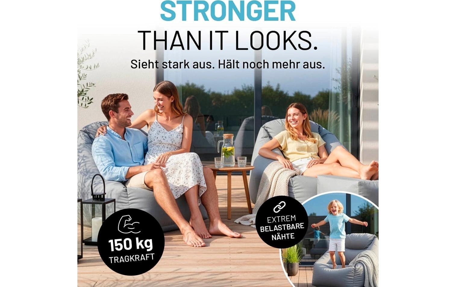 Lumaland Sitzsack »AIR-Sessel In-& Outdoor«
