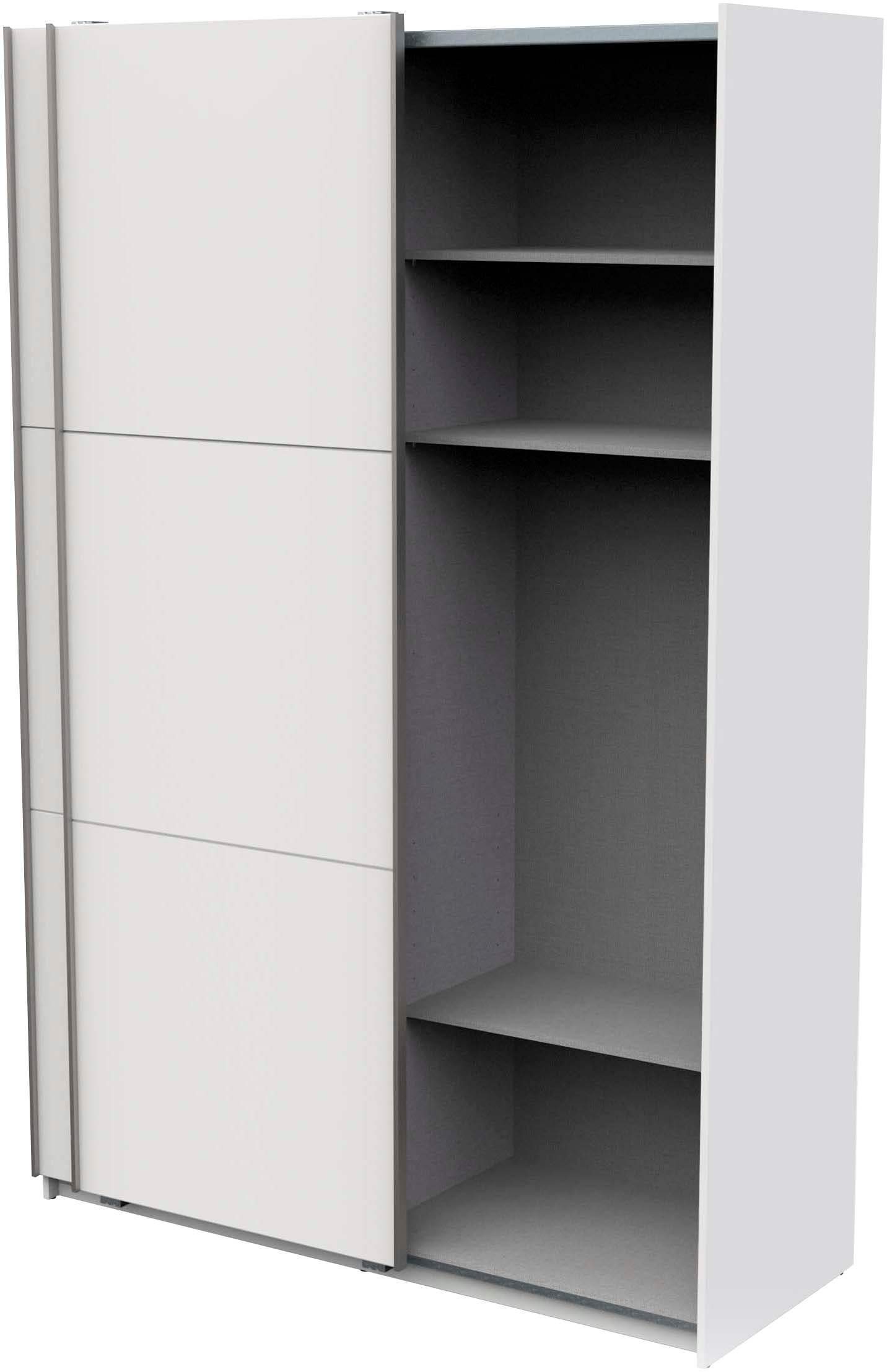 Demeyere GROUP Schiebetürenschrank »Alhambra« B/H/T ca. 148/224/60cm,  viel Stauraum, 2 Kleiderstangen aus Stahl, viele Ablageflächen