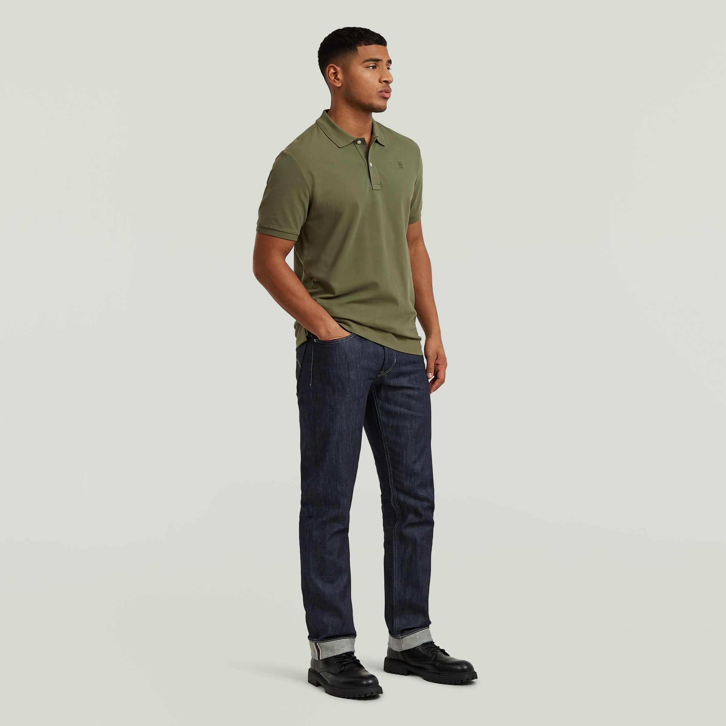 G-STAR Polo »Dunda Slim Fit« Logostickerei auf der Brust