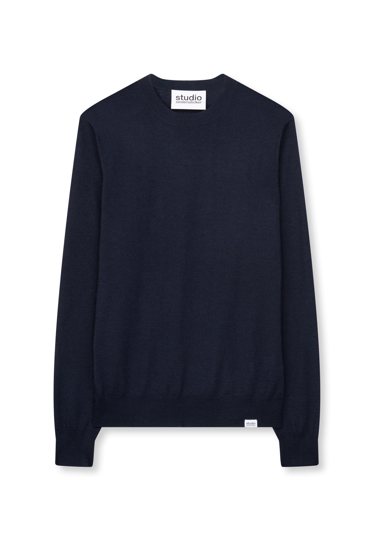 studio seidensticker Pull en tricot col rond uni 1/1