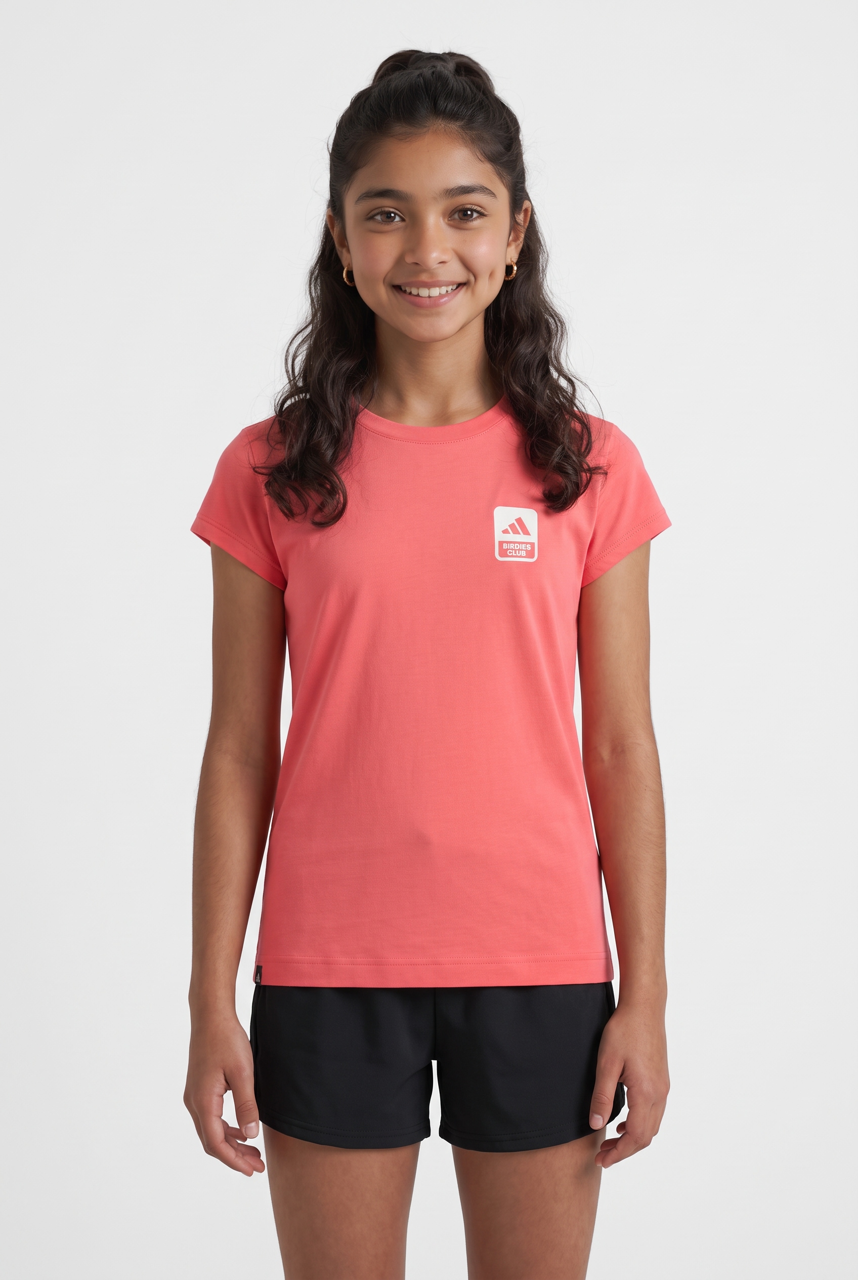 Image of adidas Performance T-Shirt "BIRDIS CLUB KIDS" für Kinder, sportlicher Stil, ohne Verschluss, aus Baumwolle