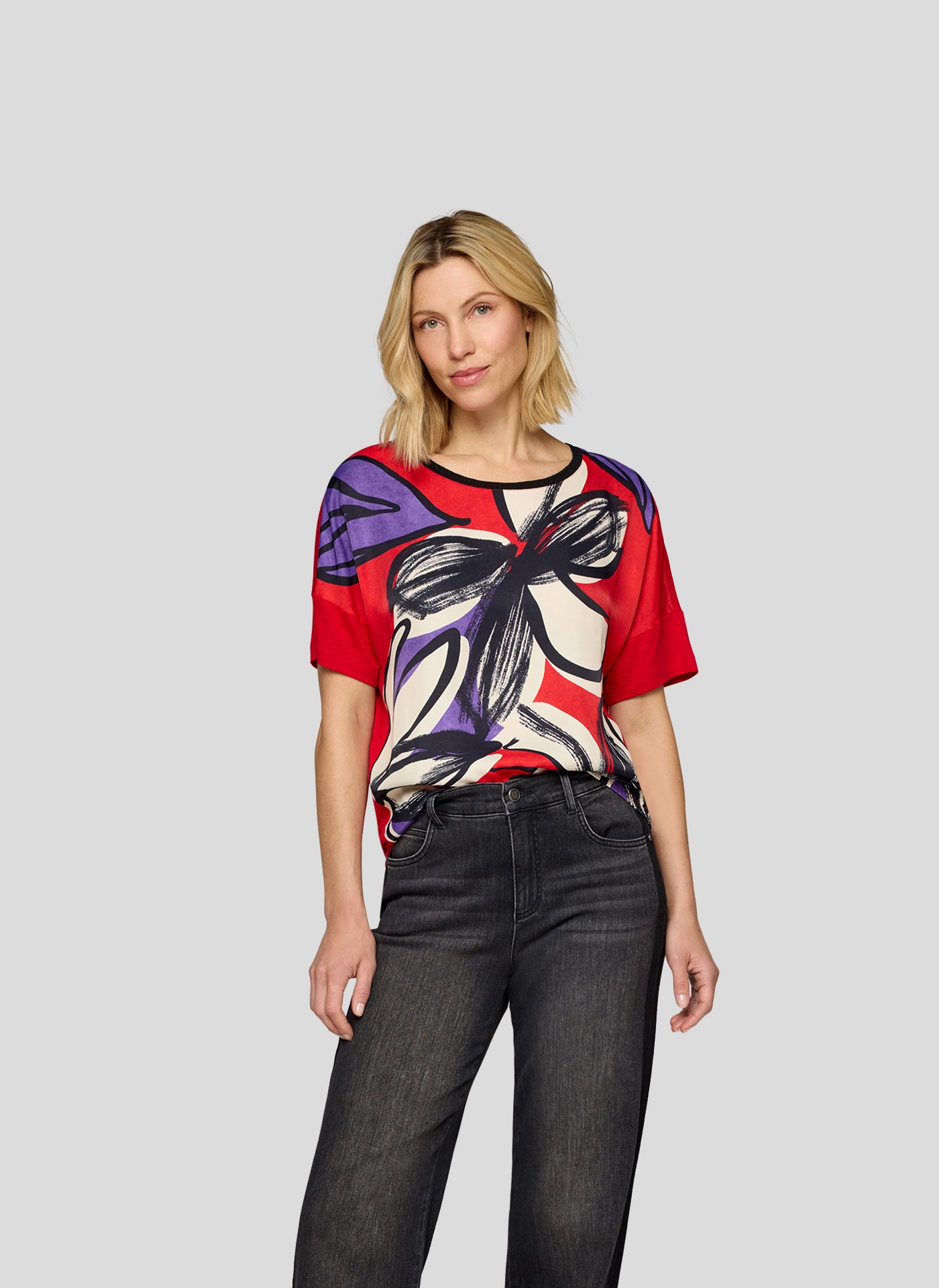 Image of Rabe T-Shirt mit Flower Print