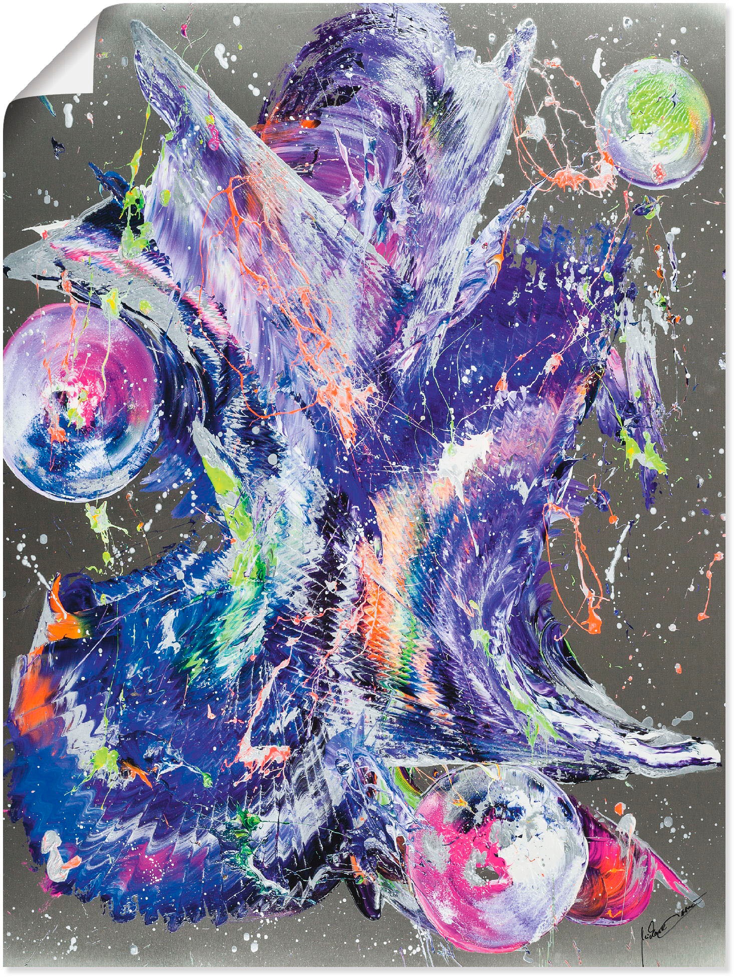 Image of Artland Wandbild »Abstraktion XV«, Muster, (1 St.), in vielen Grössen & Produktarten - Alubild / Outdoorbild für den Aussenbereich, Leinwandbild, Poster, Wandaufkleber / Wandtattoo auch für Badezimmer geeignet bei Ackermann Versand Schweiz