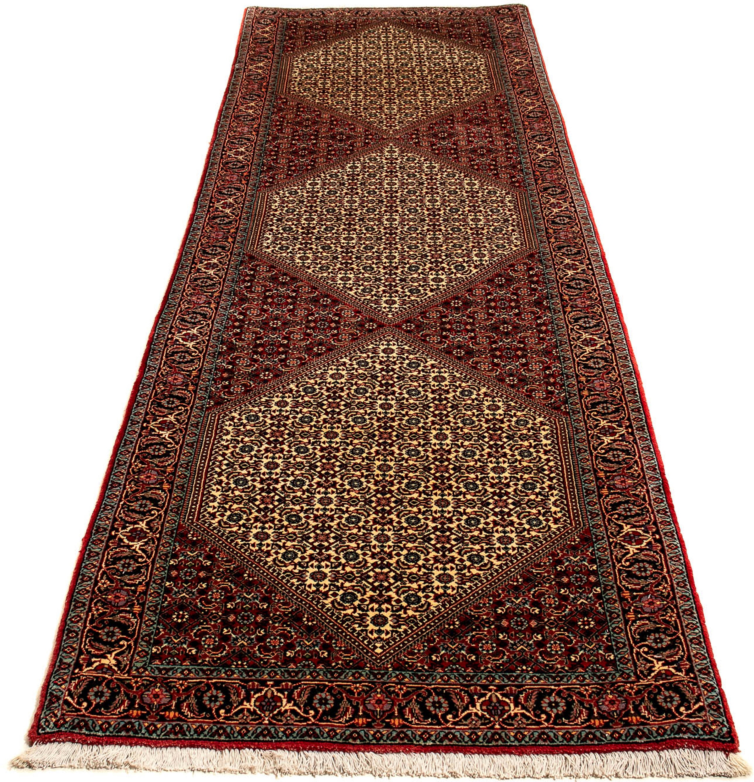 Image of morgenland Orientteppich »Perser - Bidjar - 308 x 85 cm - mehrfarbig«, rechteckig, 15 mm Höhe, Wohnzimmer, Handgeknüpft, Einzelstück mit Zertifikat bei Ackermann Versand Schweiz