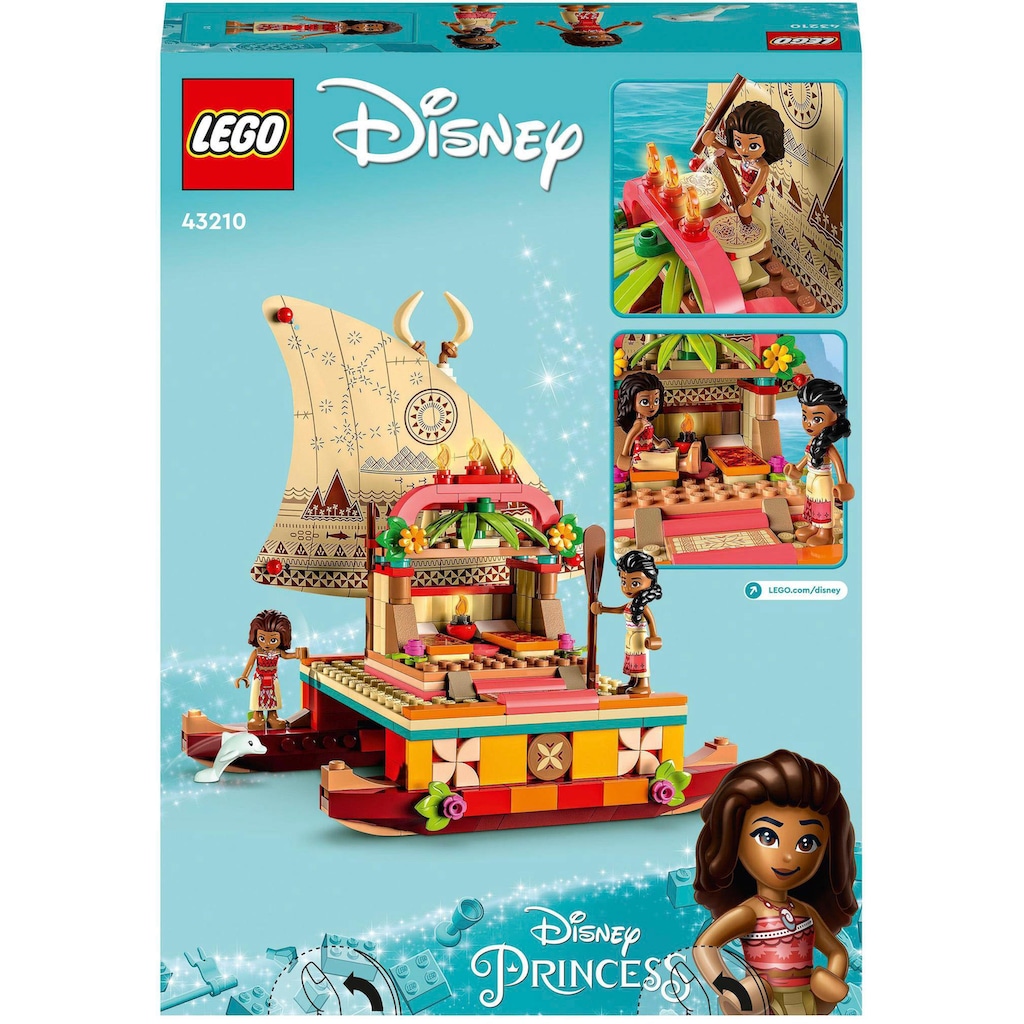 LEGO® Konstruktionsspielsteine »Vaianas Katamaran (43210), LEGO® Disney«, (321 St.)