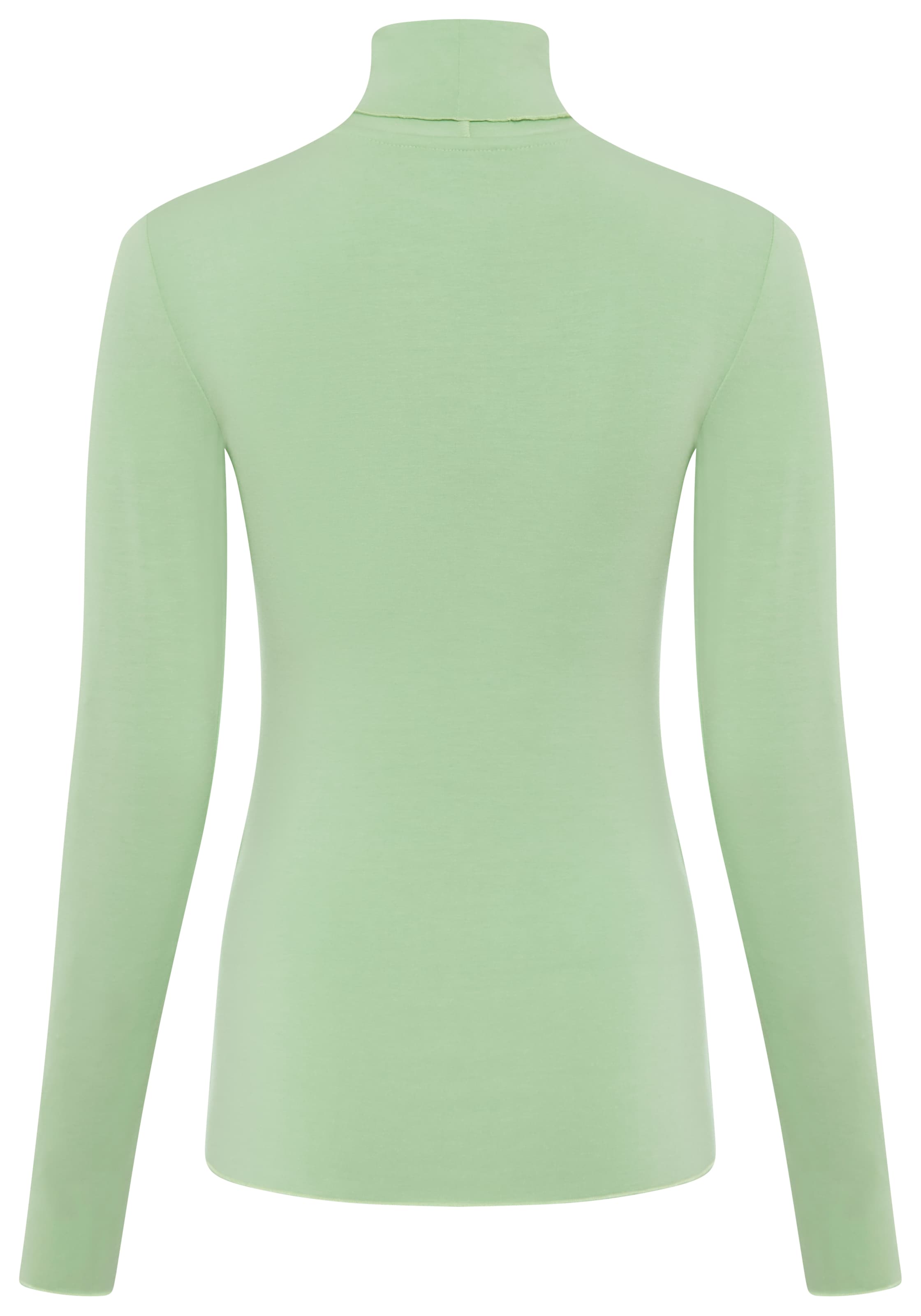 Flashlights T-shirt à manches longues mit Rollkragen, elastischer Jersey, Babylock Saum