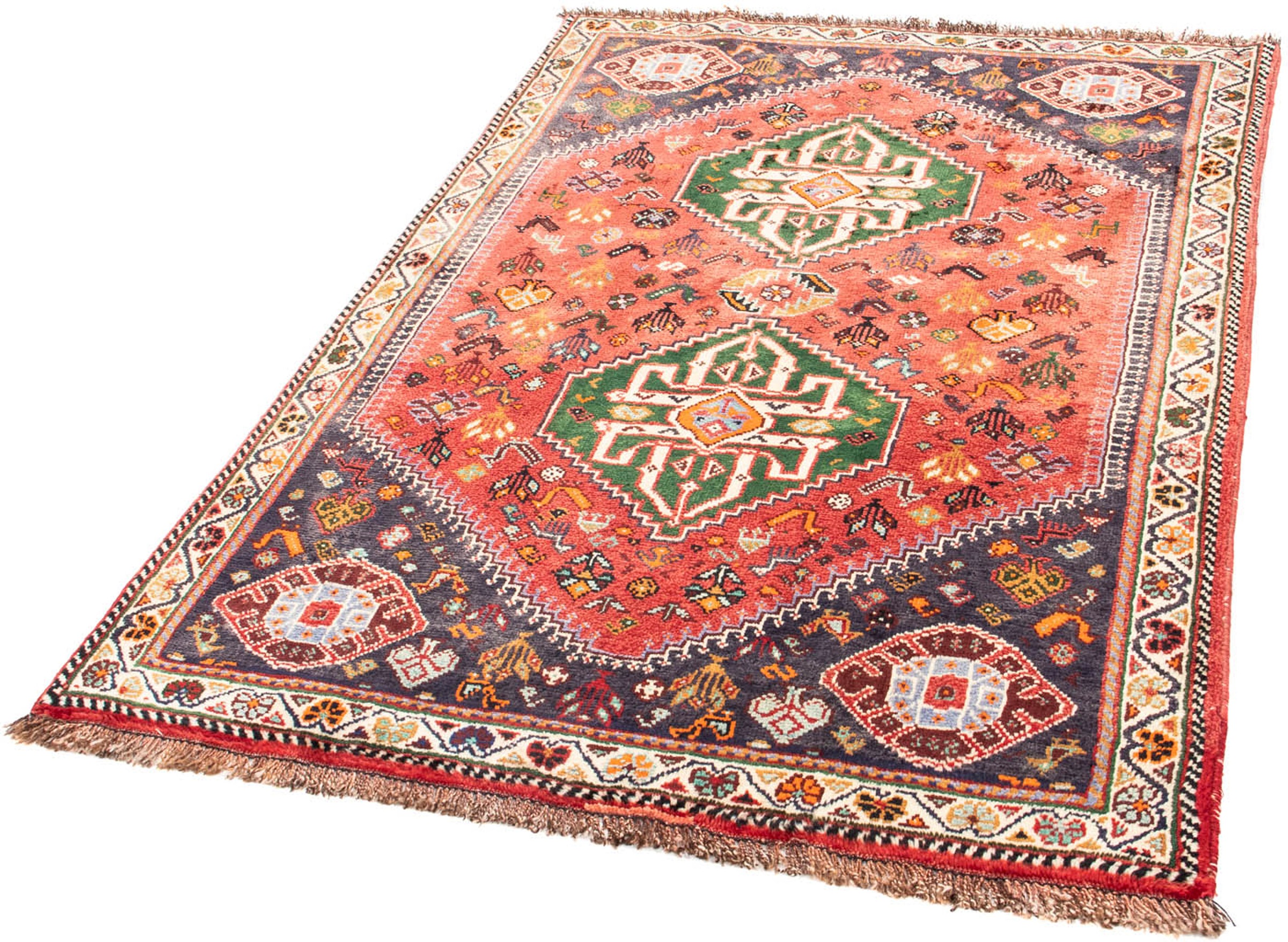 Image of morgenland Orientteppich »Perser - Nomadic - 160 x 117 cm - rot«, rechteckig, 10 mm Höhe, Wohnzimmer, Handgeknüpft, Einzelstück mit Zertifikat bei Ackermann Versand Schweiz