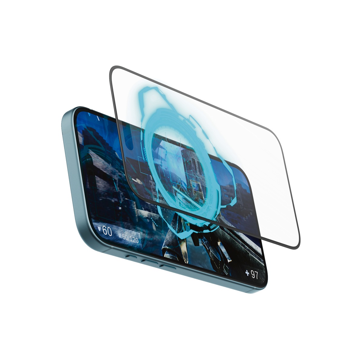 PanzerGlass Displayschutzglas »Gaming Screen Protection«, für Apple iPhone 16-Apple iPhone 15, Displayschutzfolie, Schutzfolie, Bildschirmschutz, kratz- & stossfest