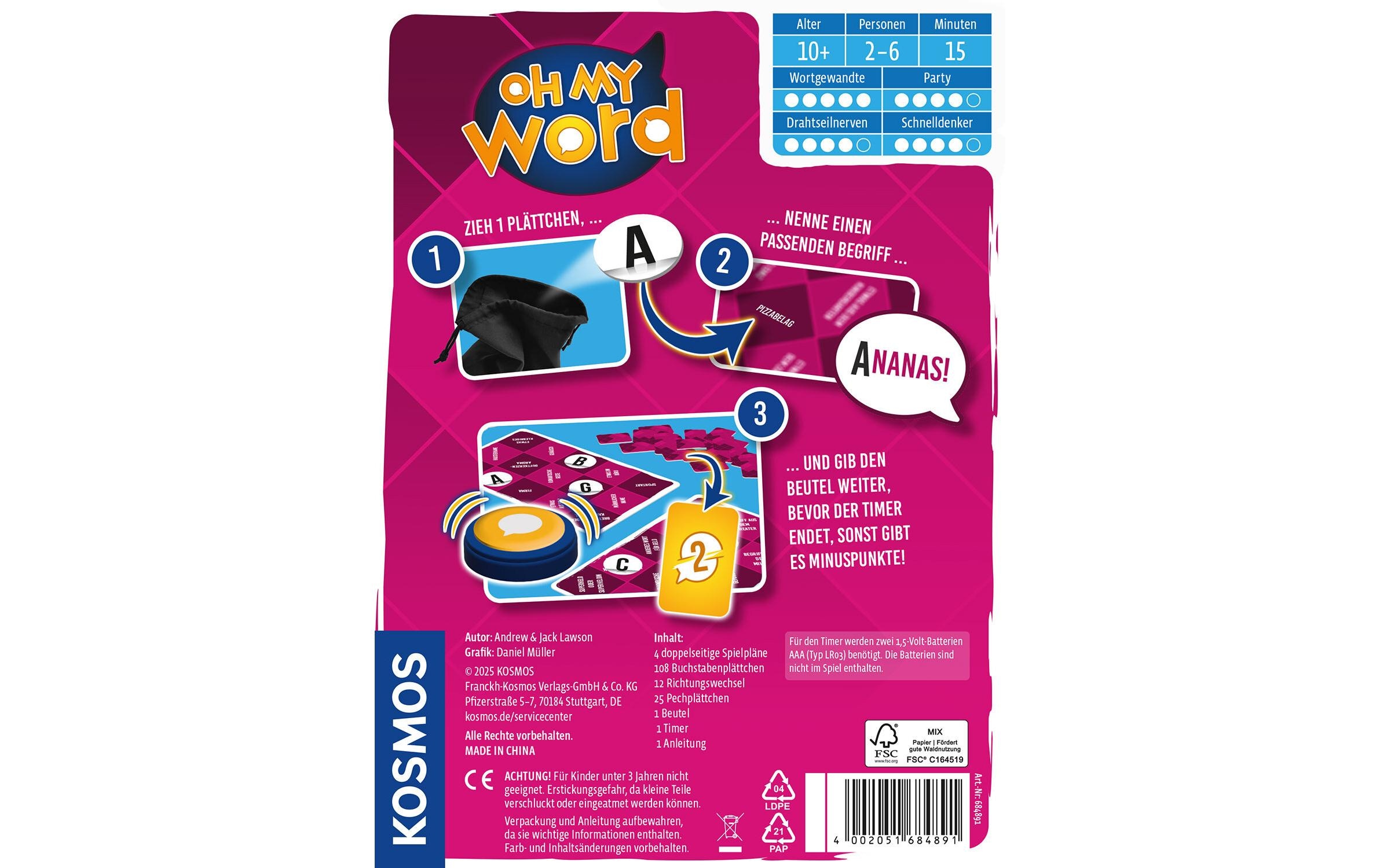 Kosmos Spiel »Oh My Word«