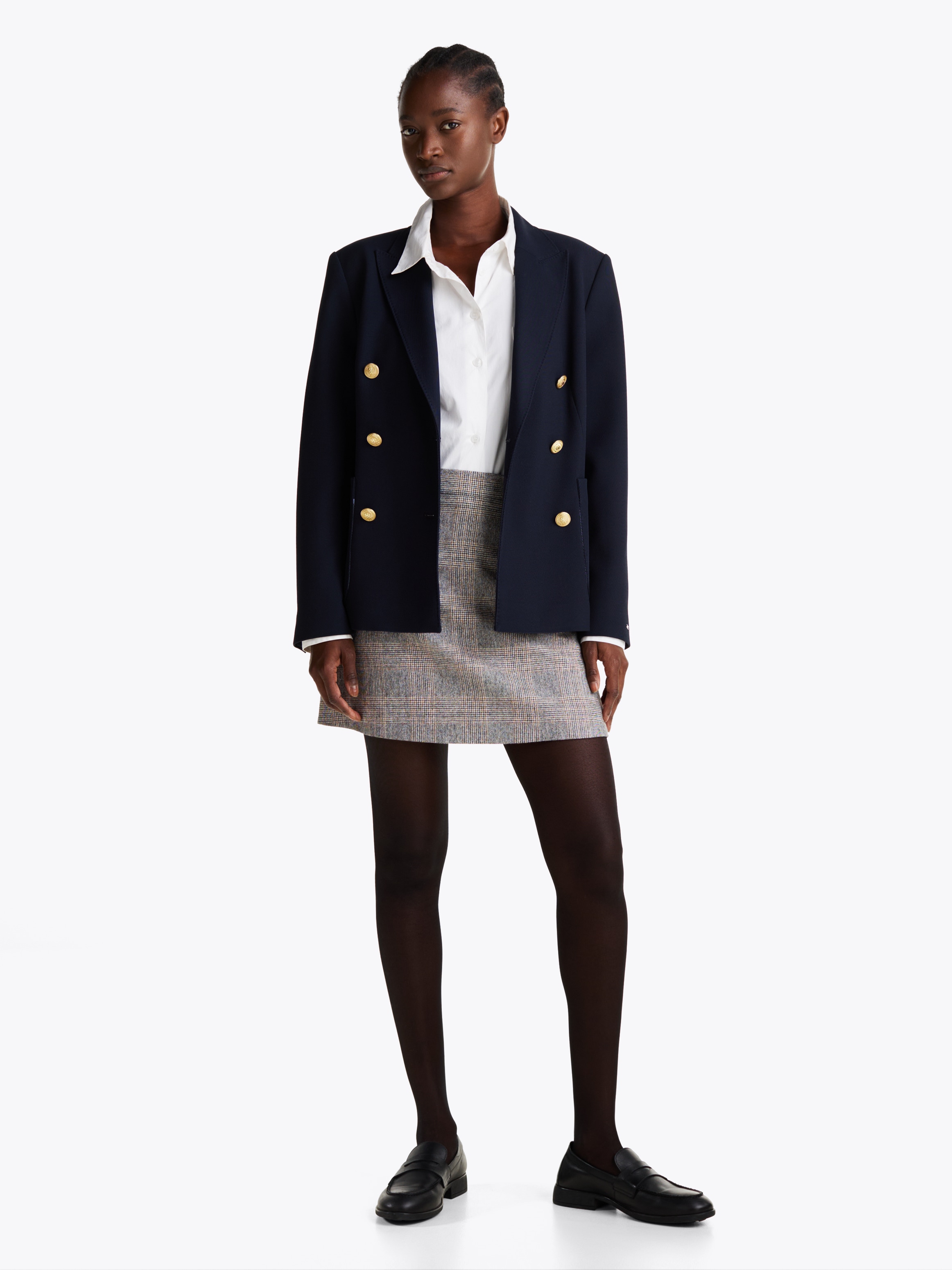 Tommy Hilfiger A-Linien-Rock »WOOL MIX CHECK MINI SKIRT«, im Karodessin