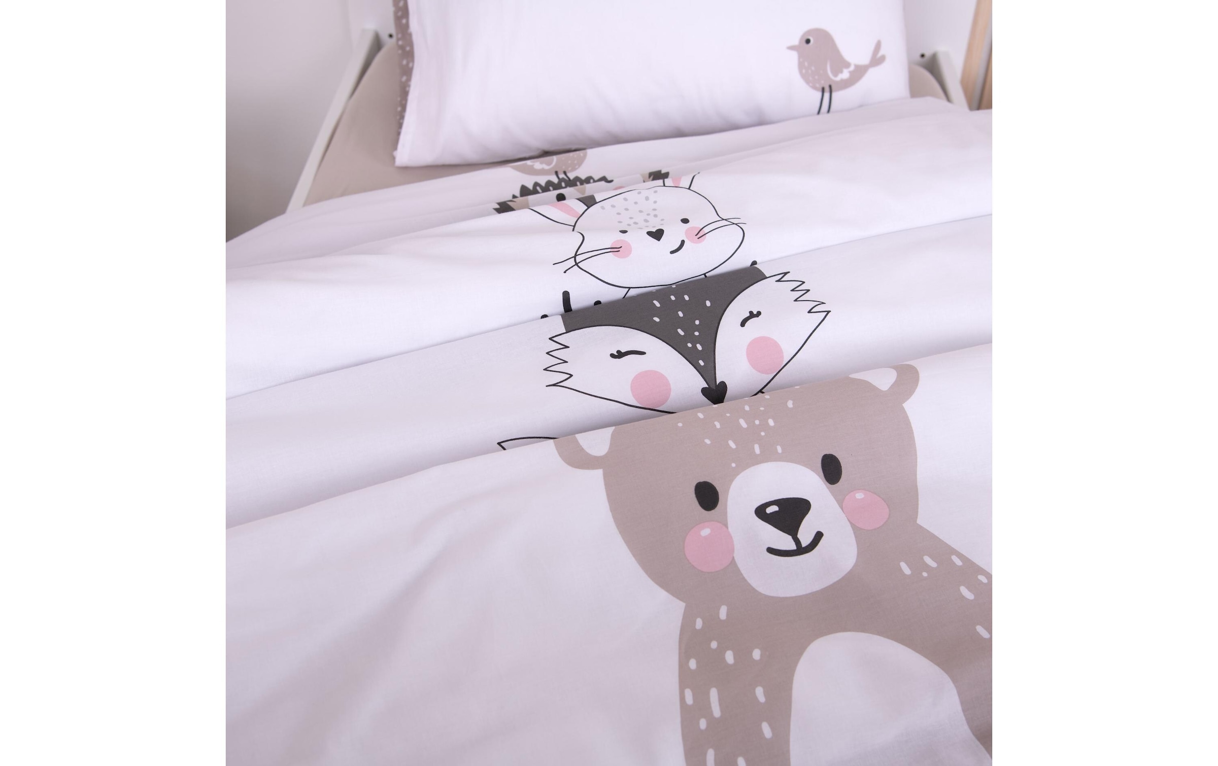 Herding Kinderbettwäsche »babybest Woodland Crew« 1 mit Wendefunktion