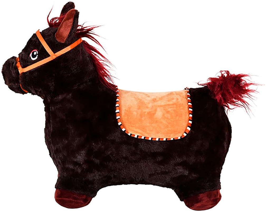 Knorrtoys® Hüpftier »Pferd braun« inkl. Luftpumpe, mit Kuschelbezug