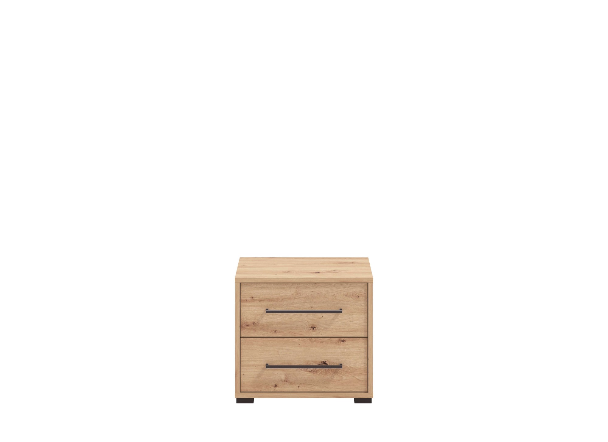 INOSIGN Nachtkommode »Ascalon Nachttisch, Nachtschrank, 48x40x44cm, 2 Schubladen«, in weiss oder eichefarben, FSC-zertifizierter Holzwerkstoff