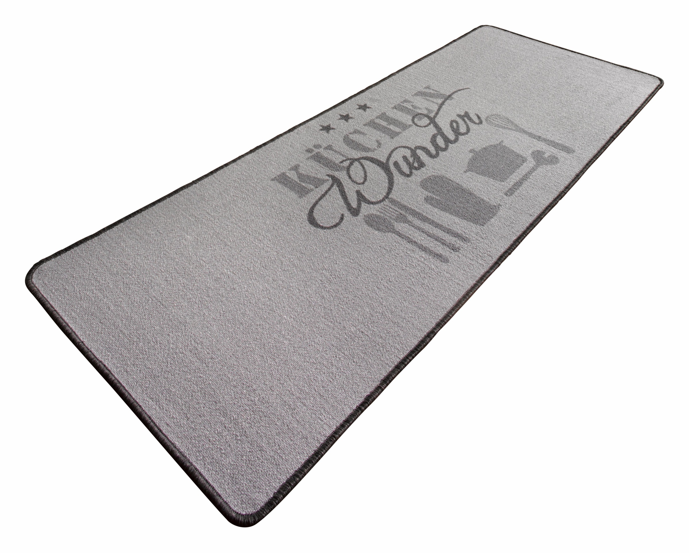 Image of HANSE Home Küchenläufer »Küchenwunder«, rechteckig, 8 mm Höhe, Kurzflor, rutschhemmend, Teppich-Läufer, Gekettelt, Strapazierfähig, Pflegeleicht, Küche, Schriftzug, Kitchen bei Ackermann Versand Schweiz