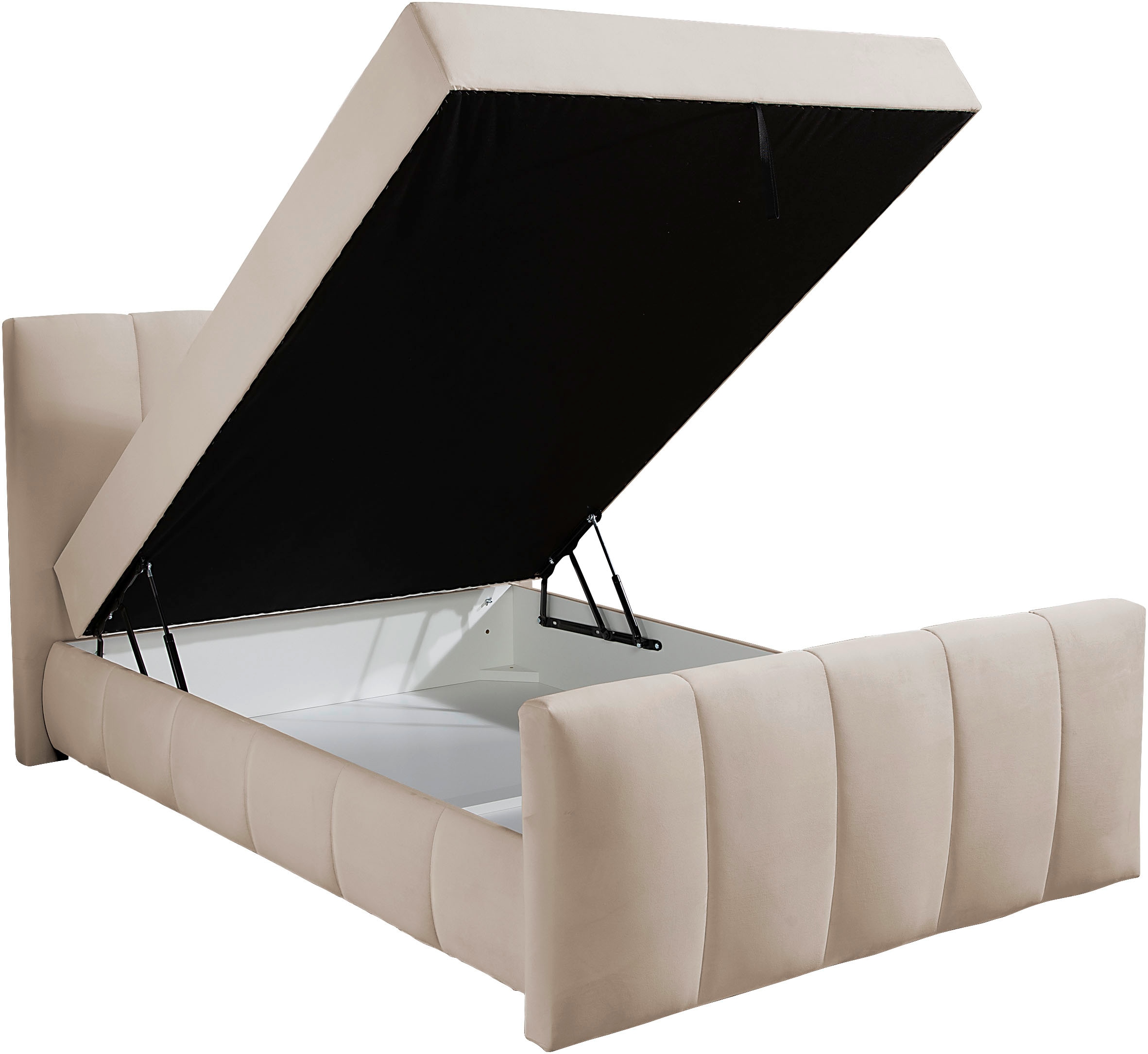 Home affaire Boxbett »Hanelore inkl. Bettkasten und Topper« Boxbett mit Bettkasten und Fussteil, inkl. Topper