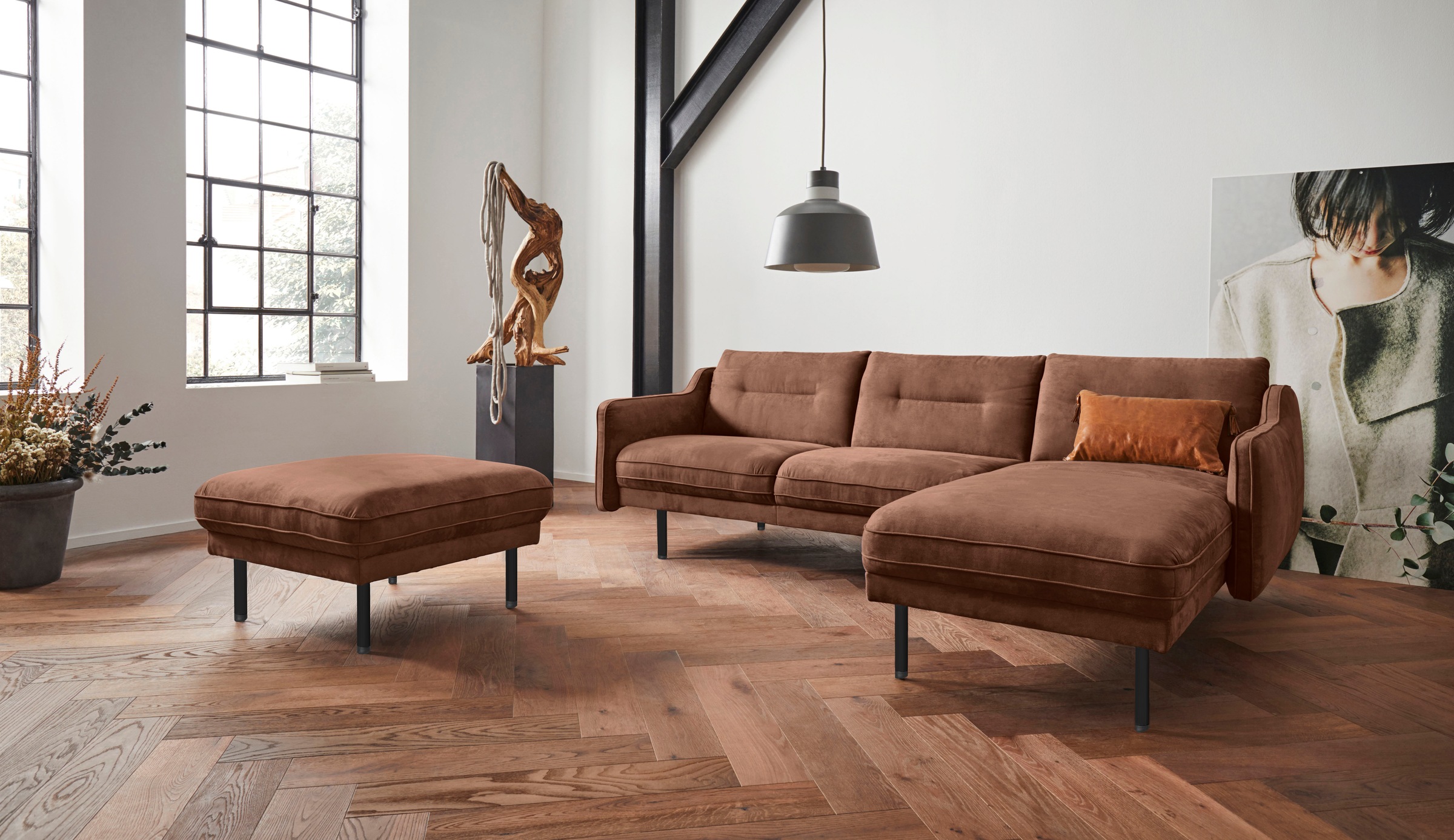GOODproduct Ecksofa »Nordfyn L-Form« edles Design in 3 Bezugsqualitäten