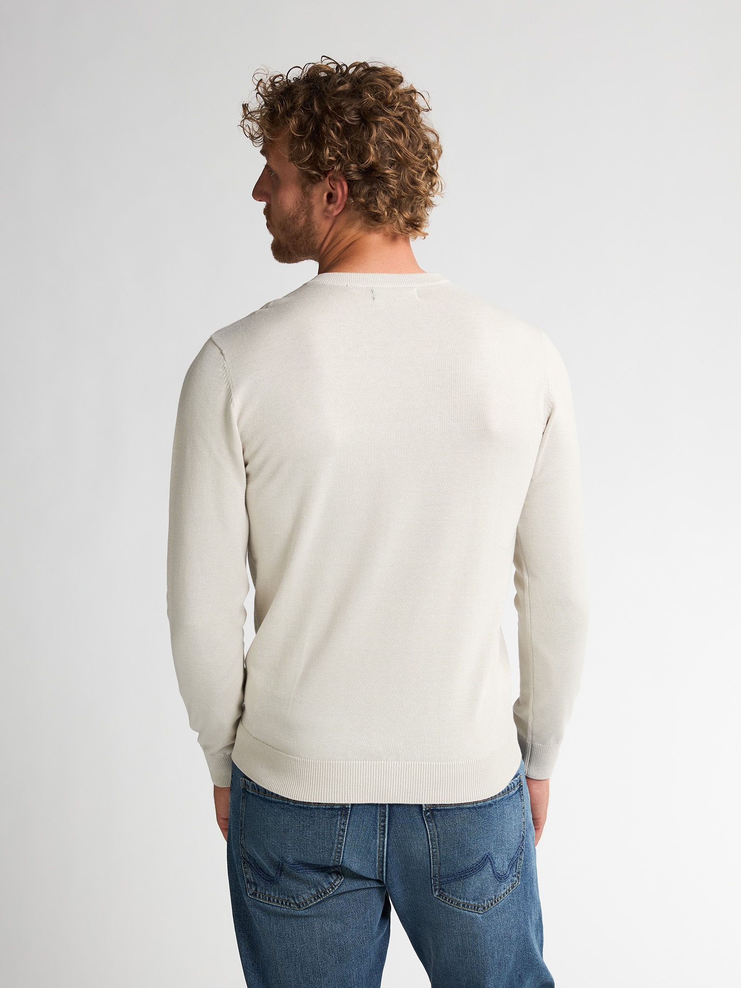 Petrol Industries V-Ausschnitt-Pullover »V-Neck Basi«, Materialmix mit Baumwollanteil