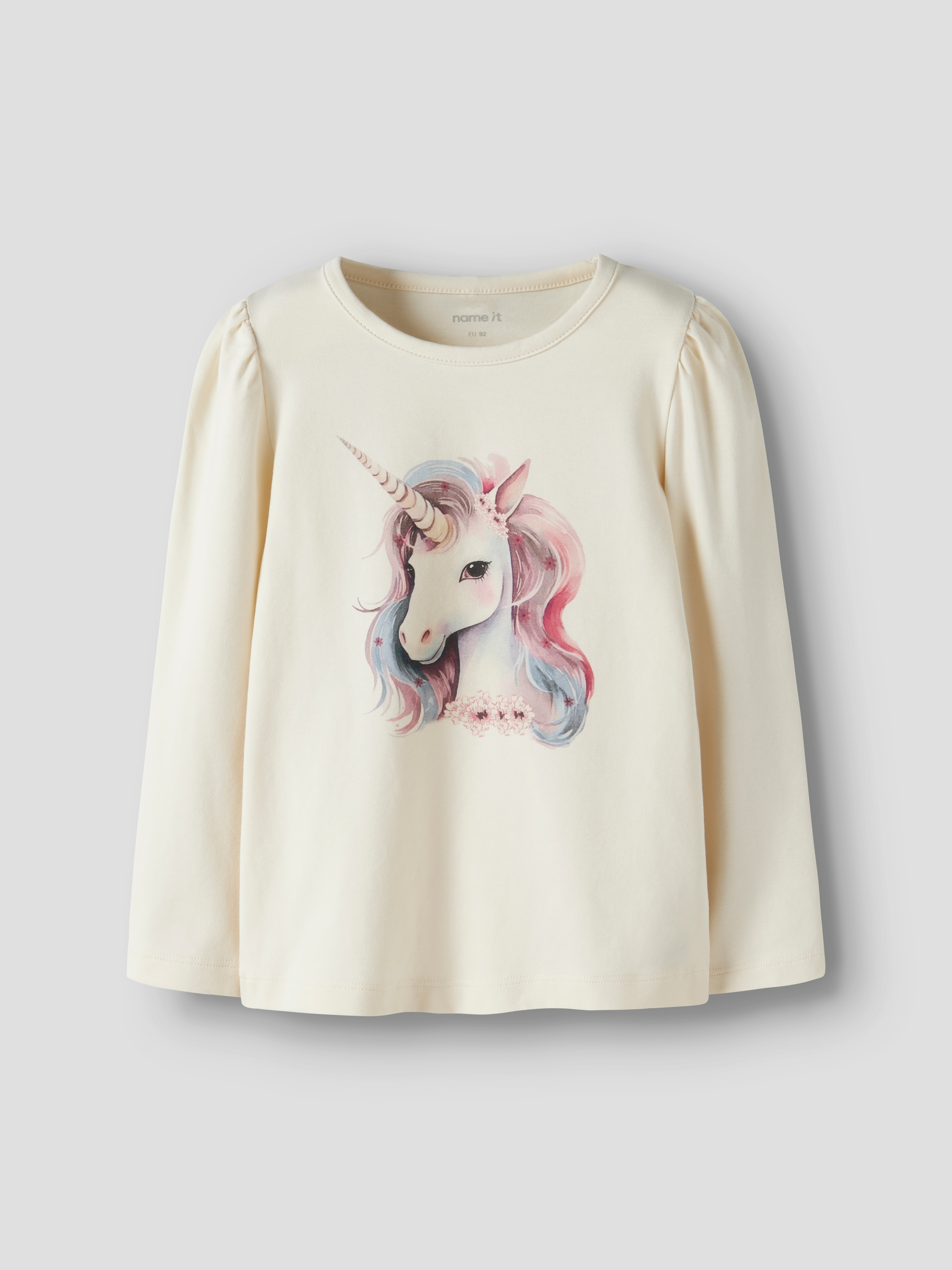 Name It T-shirt à manches longues »NMFKIMIA LS TOP BOX« mélange coton, coupe régulière