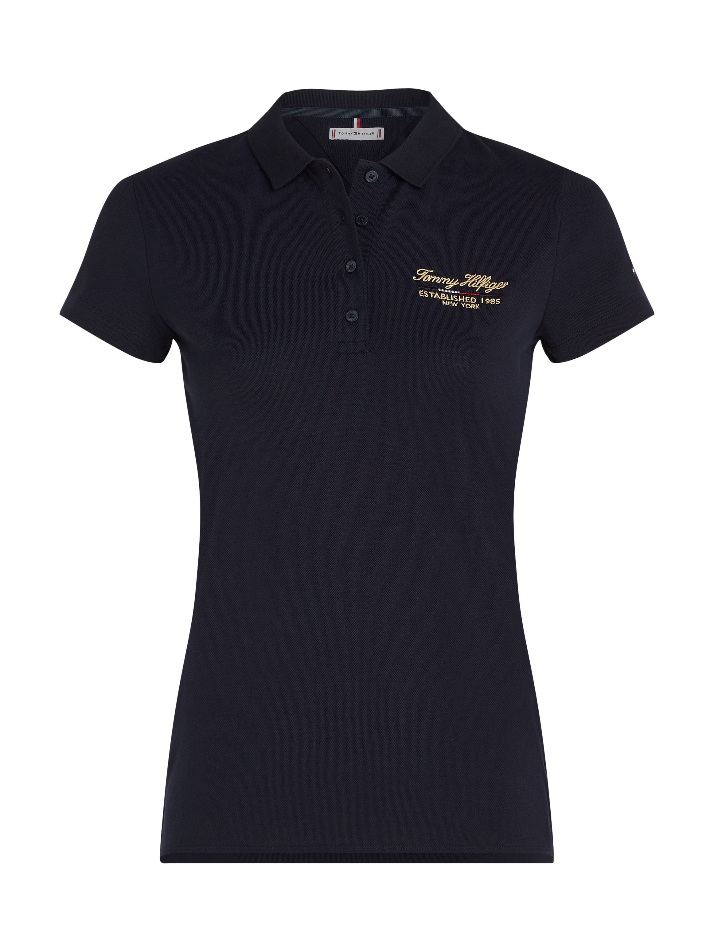 Tommy Hilfiger Poloshirt »SLIM SCRIPT GRAPHIC POLO SS«, mit Tommy Hilfiger Script Logo-Schriftzug