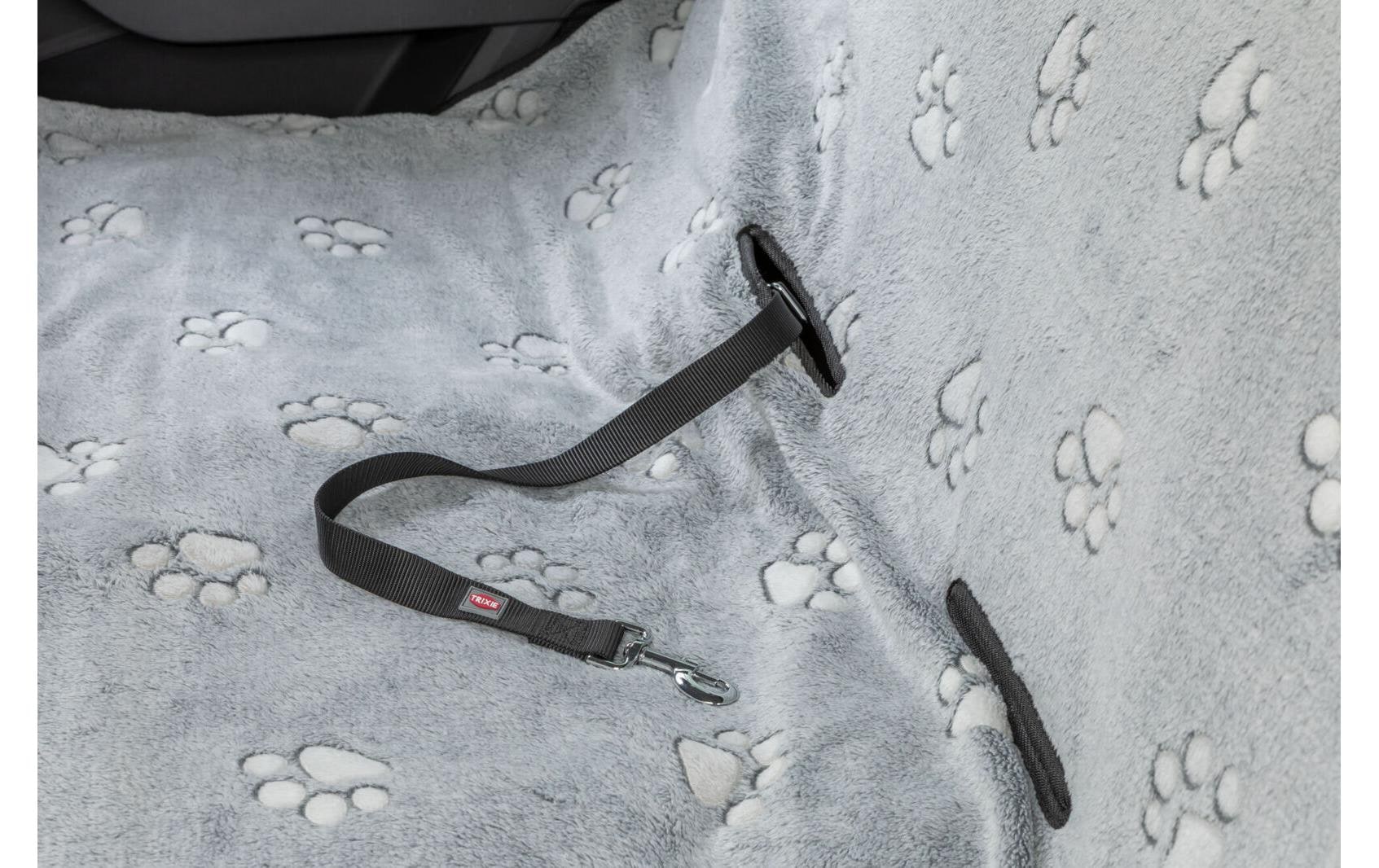 TRIXIE Housse de siège de voiture »Fleece Pfotenmuster«