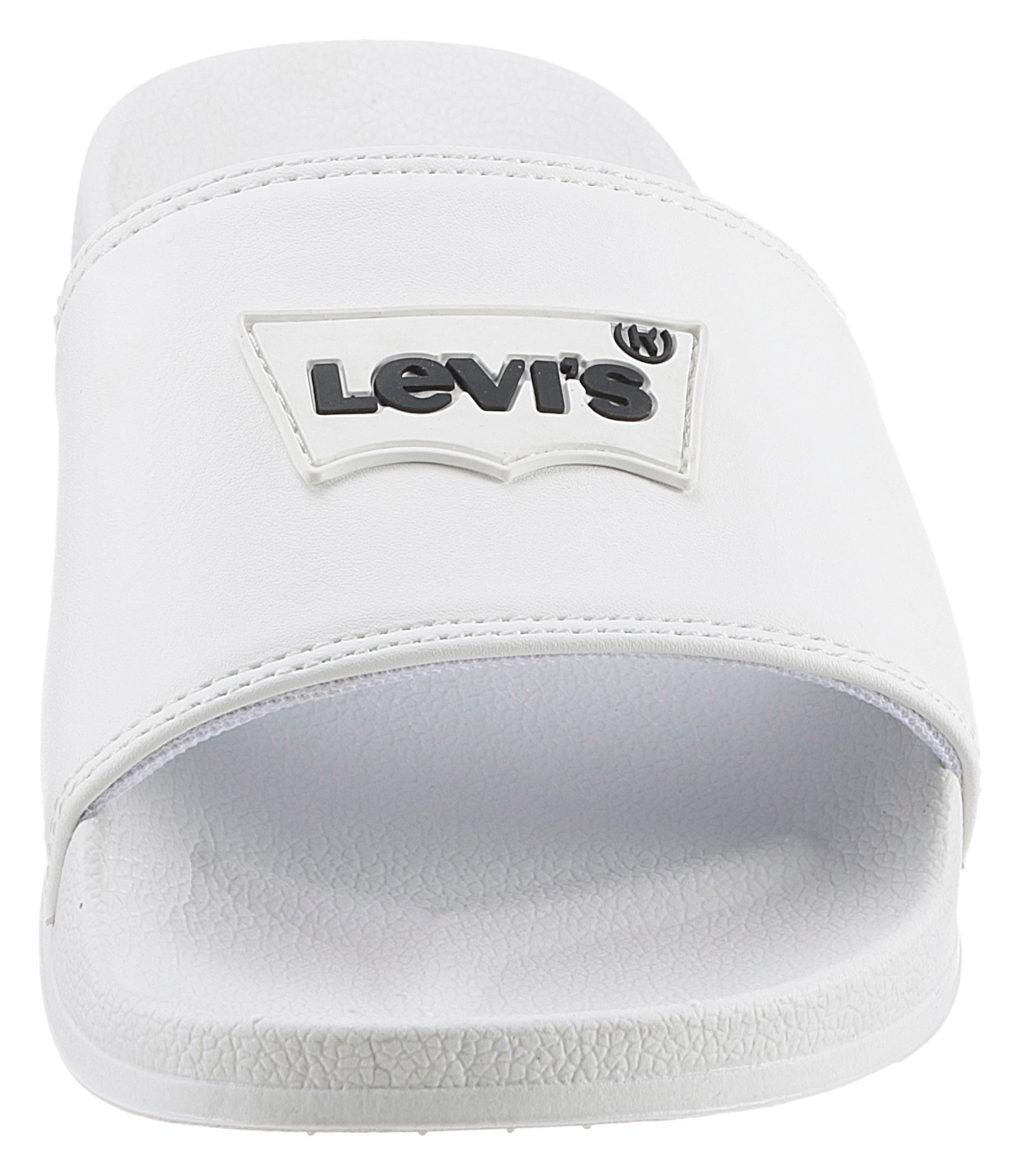 Levi's® Pantolette »JUNE BATWING PATCH S«, Plateau, Sommerschuh, Schlappen mit Kontrast-Logoschriftzug