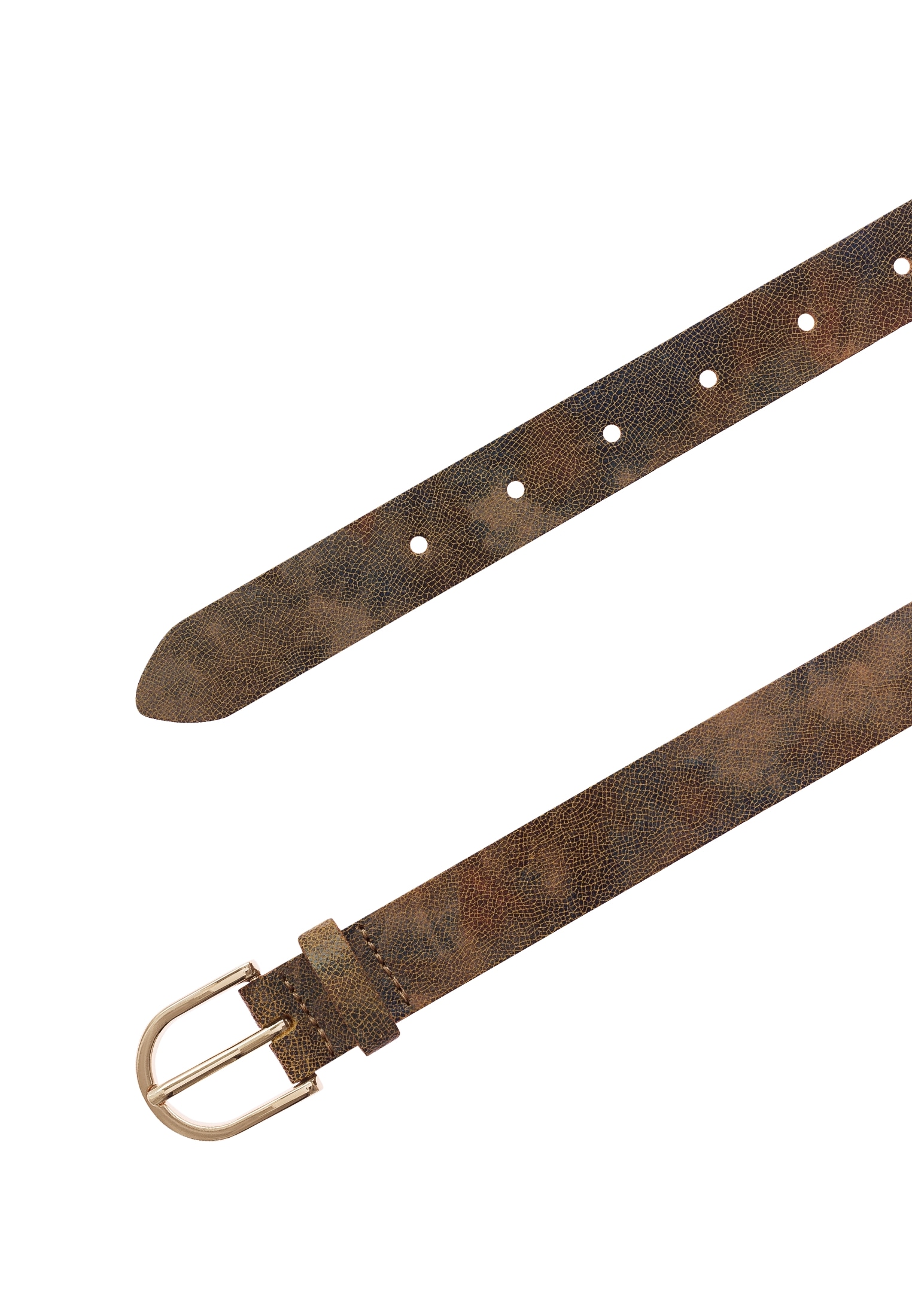 Tamaris Ledergürtel, Glänzende Schliesse, 2,5 cm breit