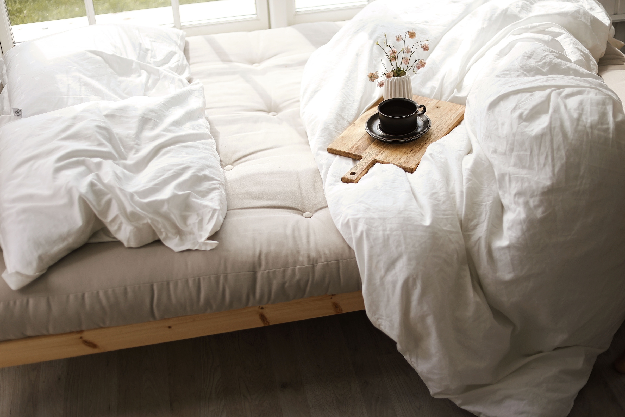 Karup Design Canapé-lit »Grab, inkl. Futonmatratze - aus massivem Kieferholz, 130x190 cm« avec structure bois, matelas futon inclus, surface couchage 130x190 cm