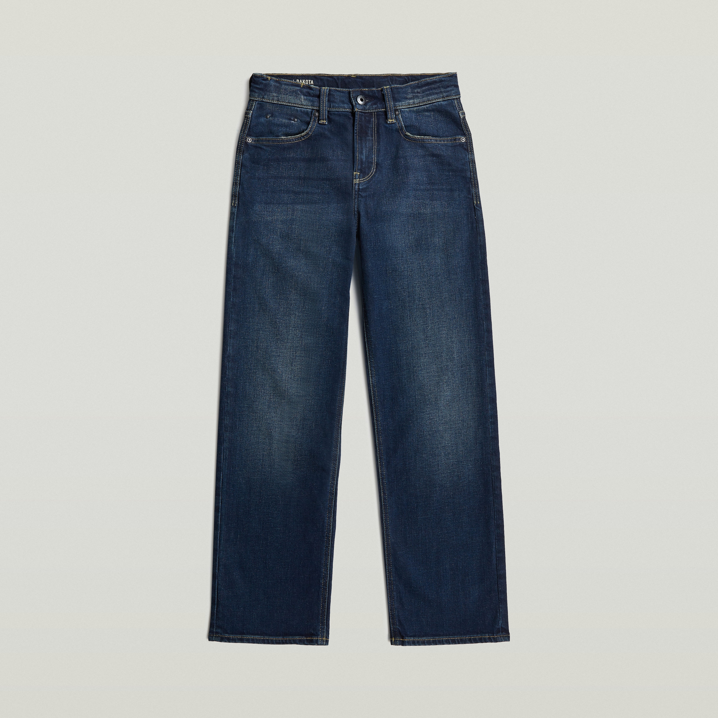 G-STAR Straight-Jeans »KIDS, DAKOTA REGULAR STRAIGHT« mit regulärem Bund, Baumwoll-Denim