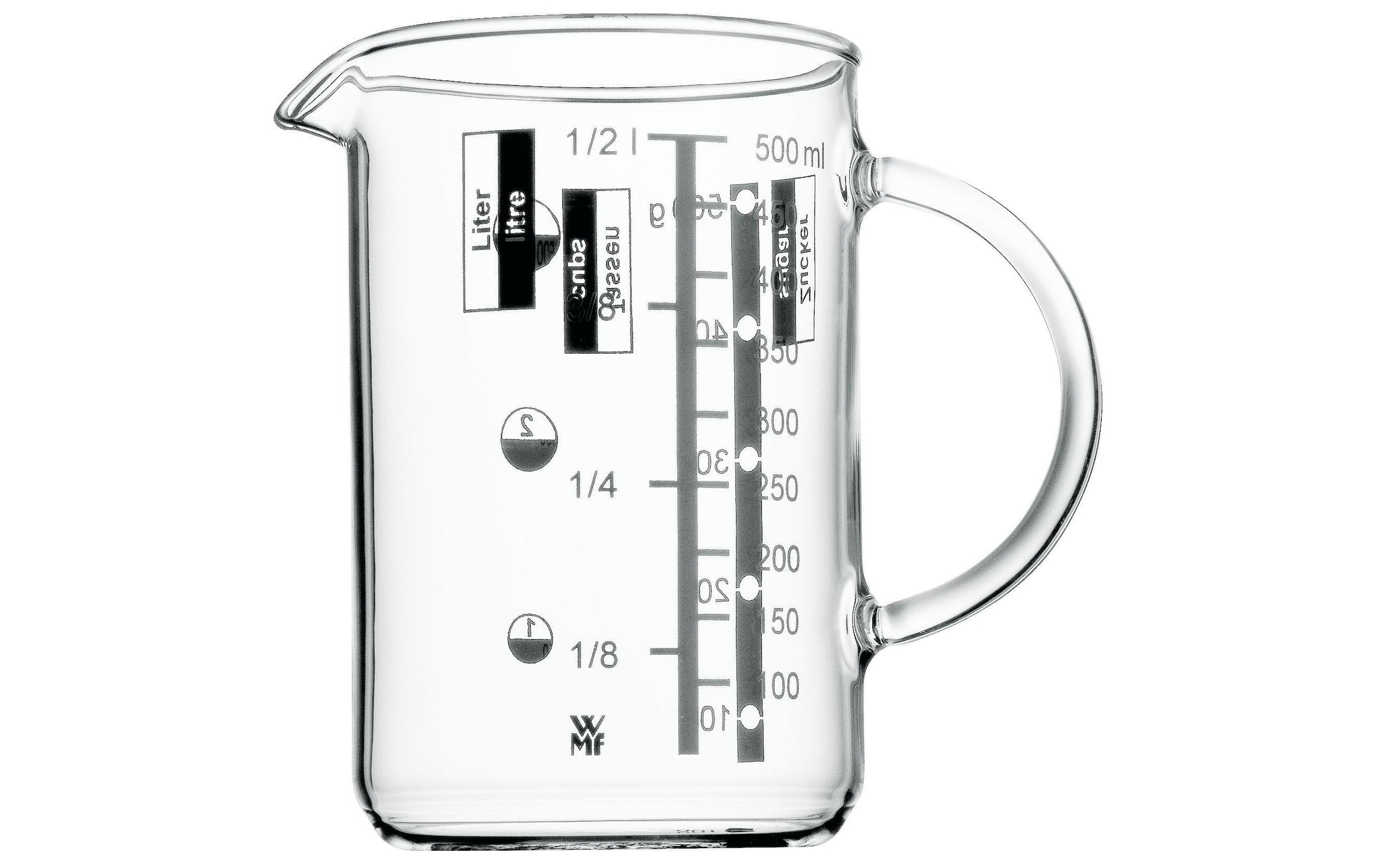 Messbecher »Messbecher 0.5 Liter Gourmet«, Glas, (1)