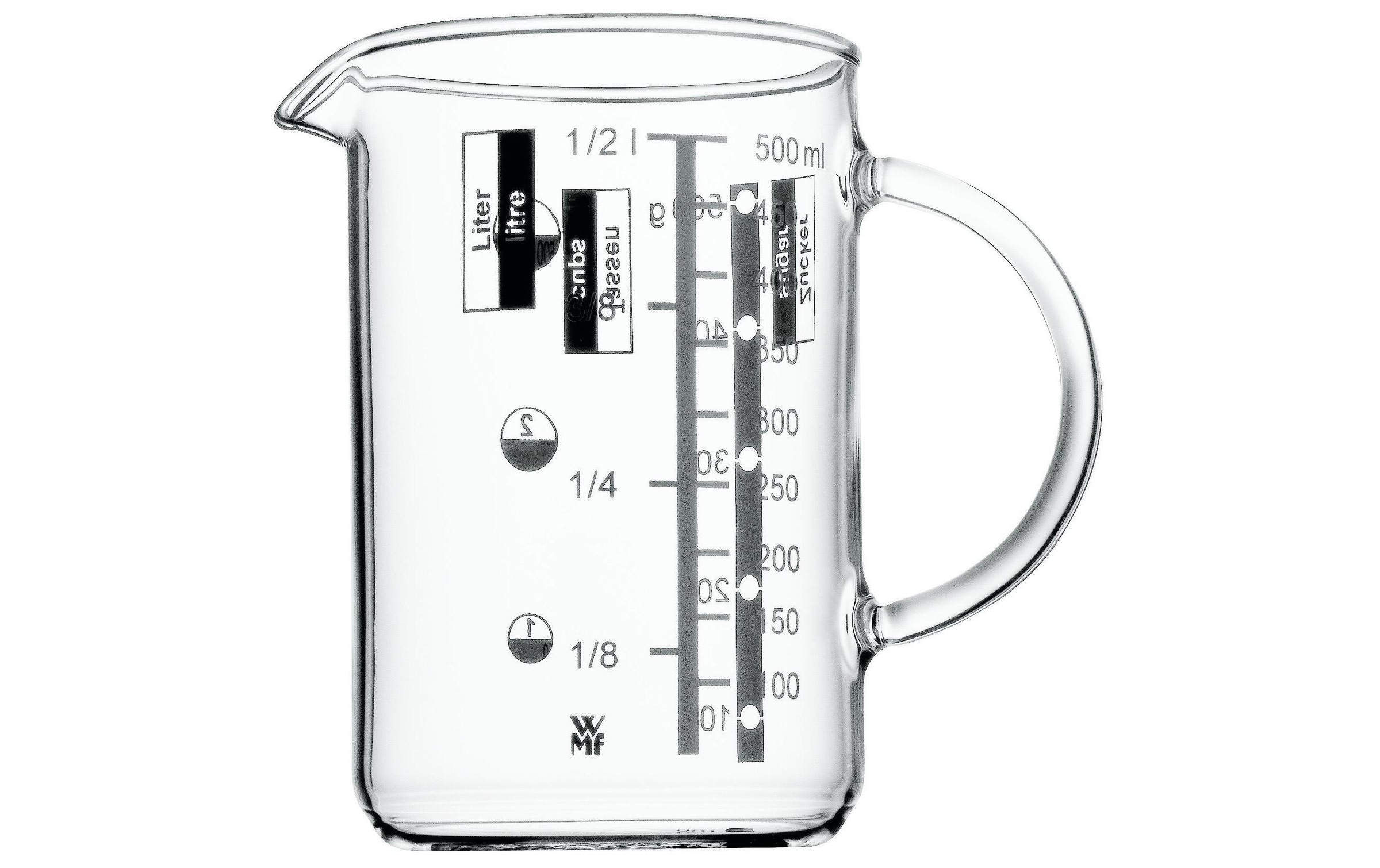 Messbecher »Messbecher 0.5 Liter Gourmet«, Glas, (1 St.)