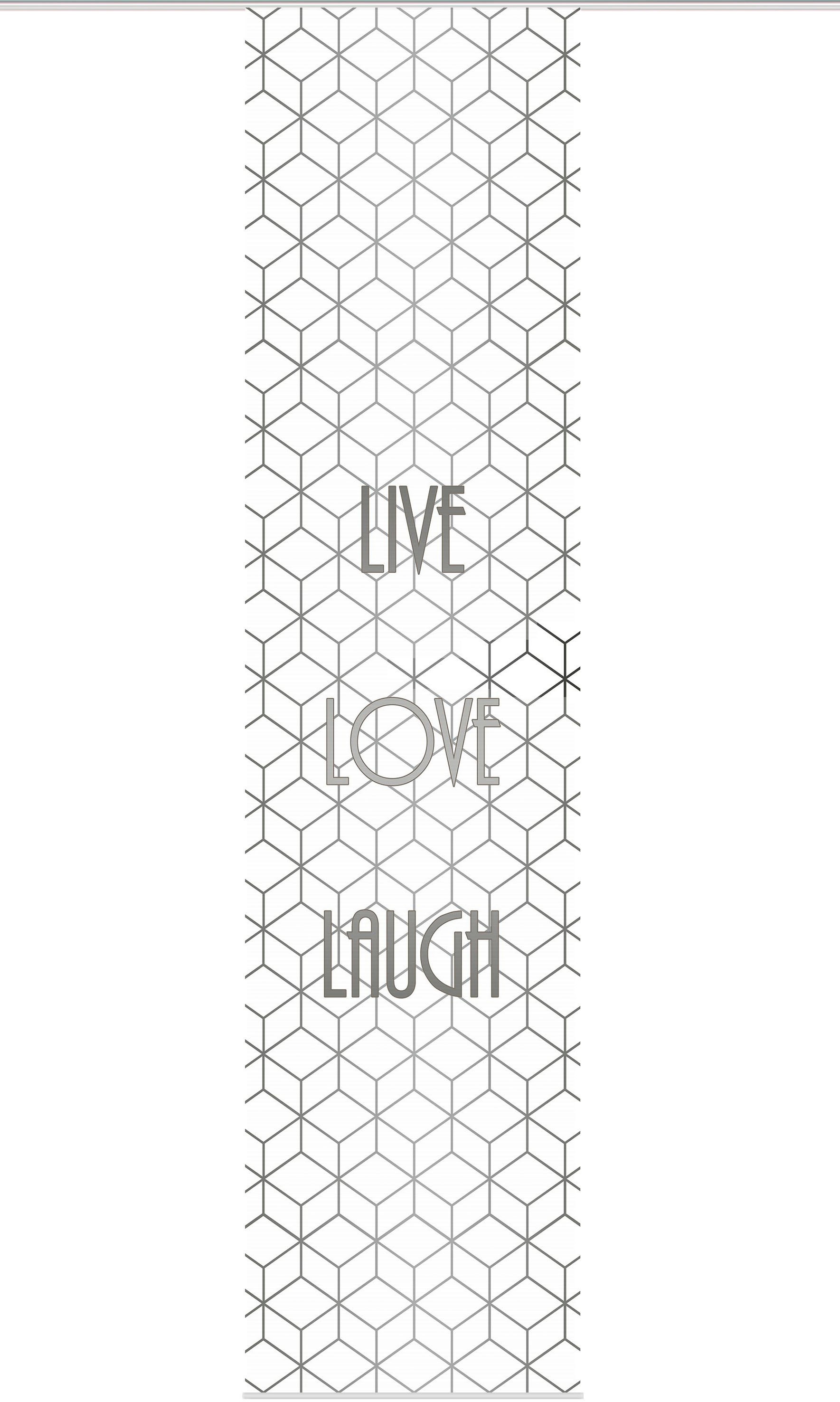 Image of Vision S Schiebegardine »LIVE LOVE LAUGH«, (1 St.), HxB: 260x60, BAMBUS OPTIK bei Ackermann Versand Schweiz