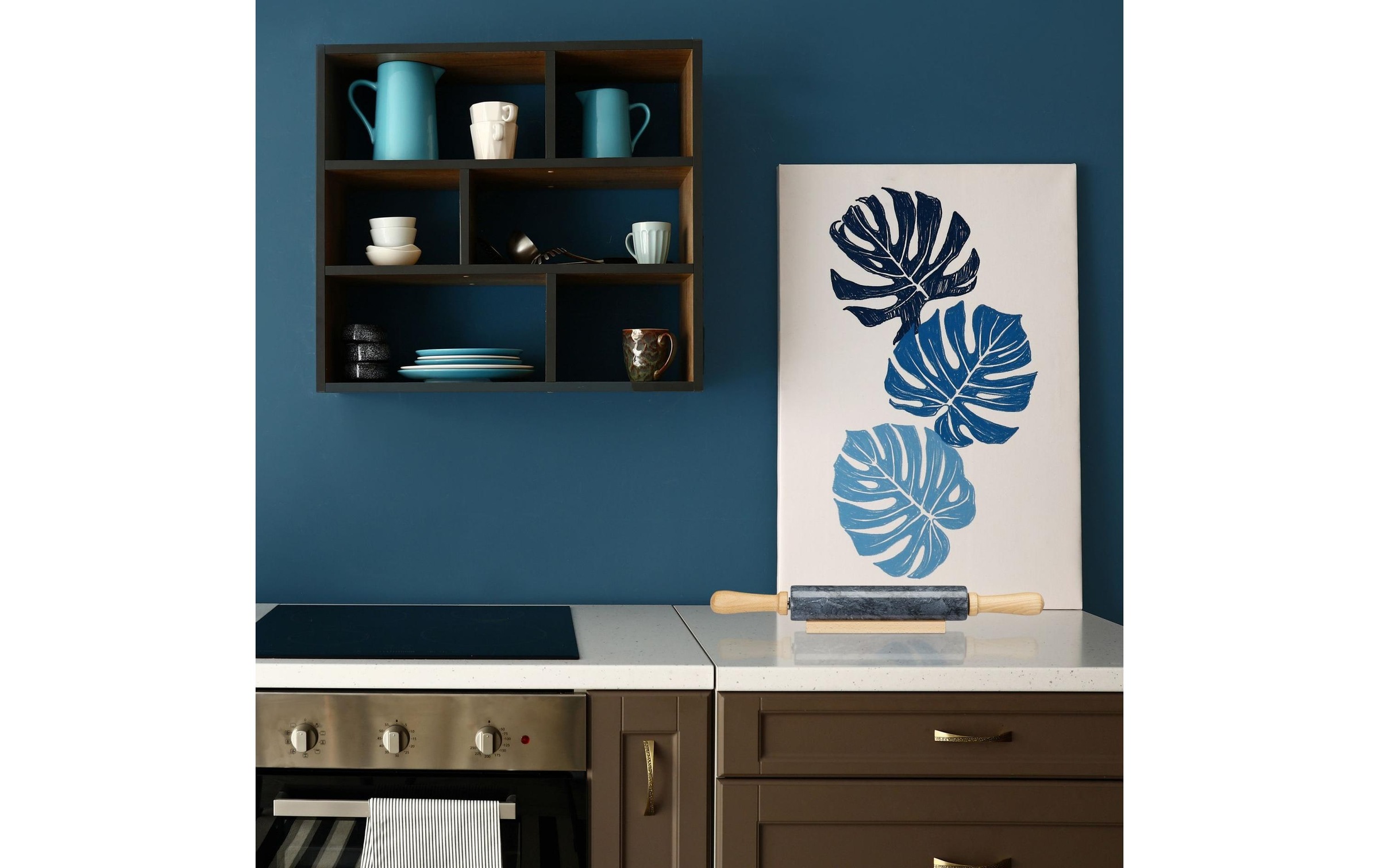 relaxdays Teigroller »Braun«