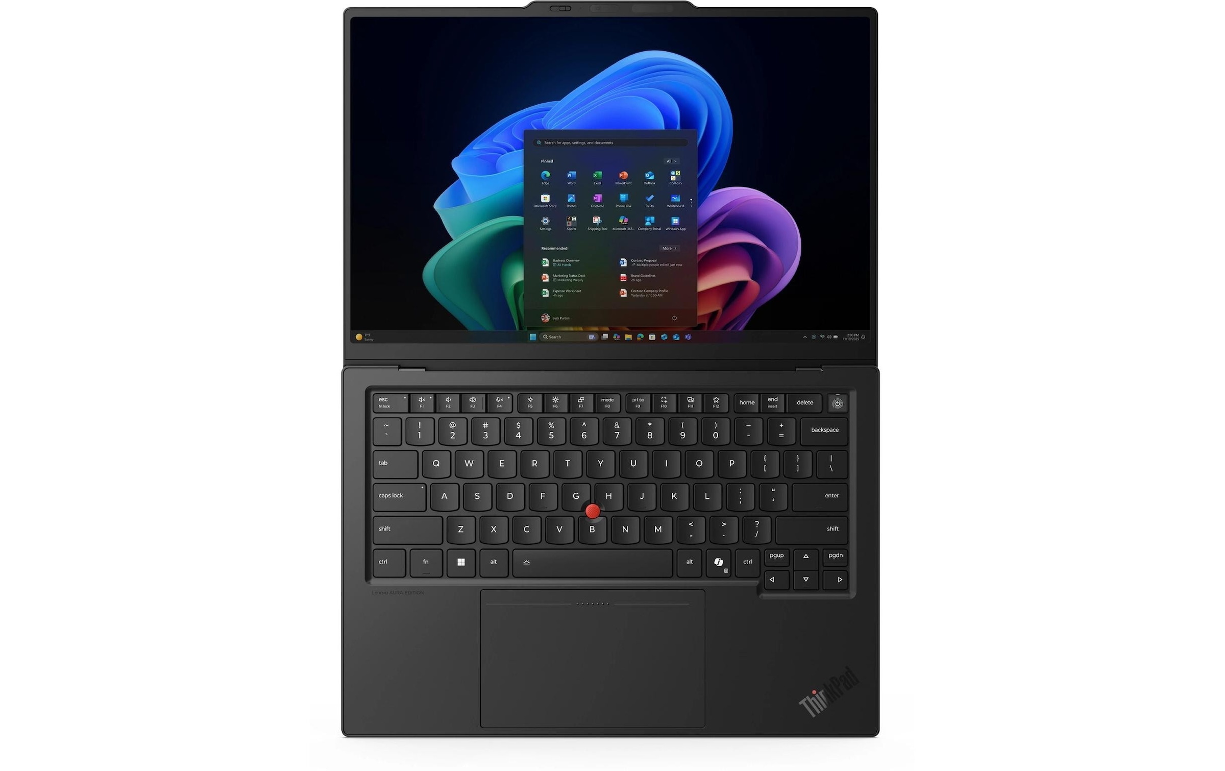 Lenovo Notebook »ThinkPad X1 Carbon Gen 14 Aura Edition Copilot+ PC« / 14 ″ Intel Core Ultra 7 Integrierte NPU (Neural Processing Unit)
