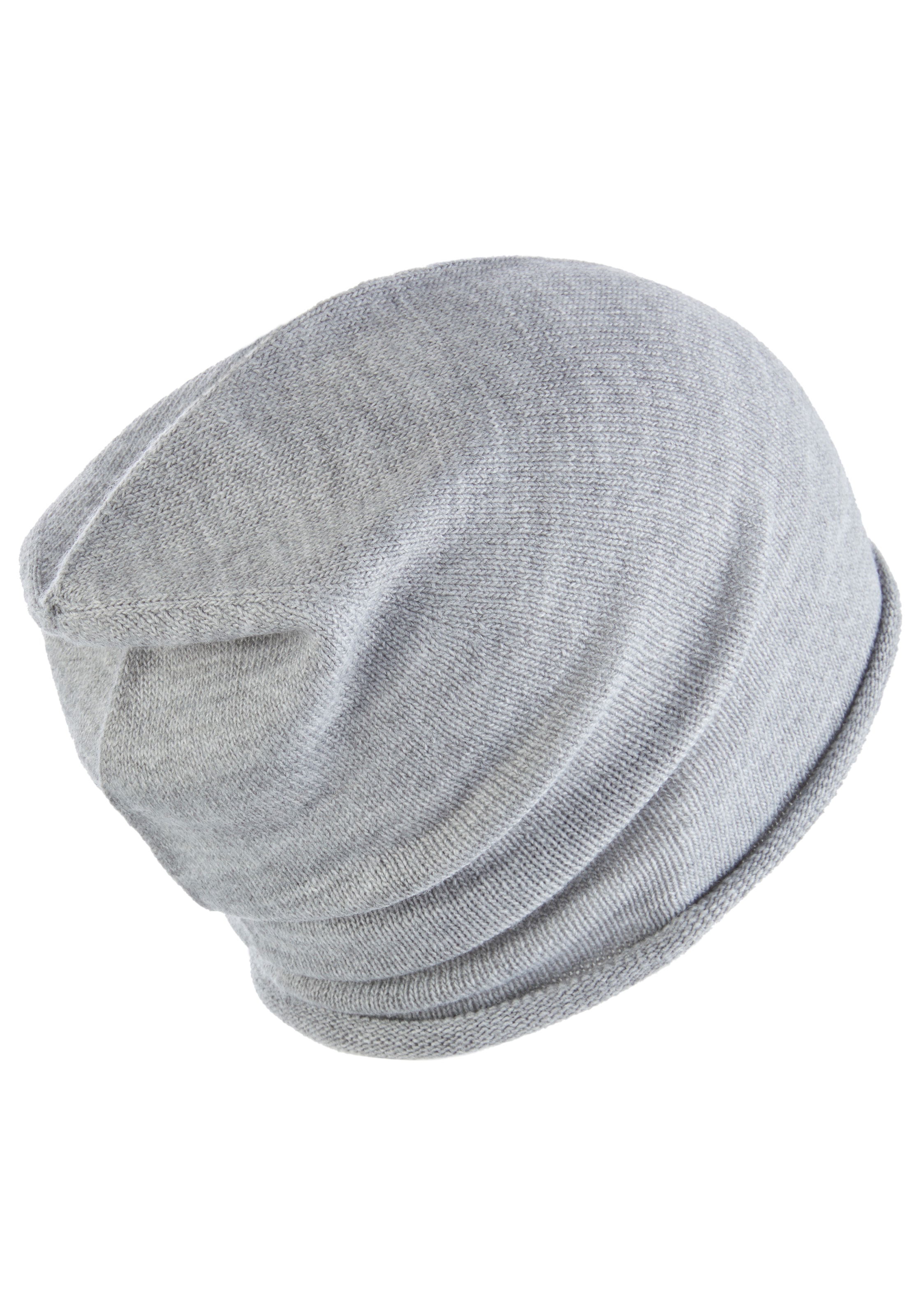 Laura Scott Beanie, aus weichem Feinstrick, mit modischem Rollrand - NEW