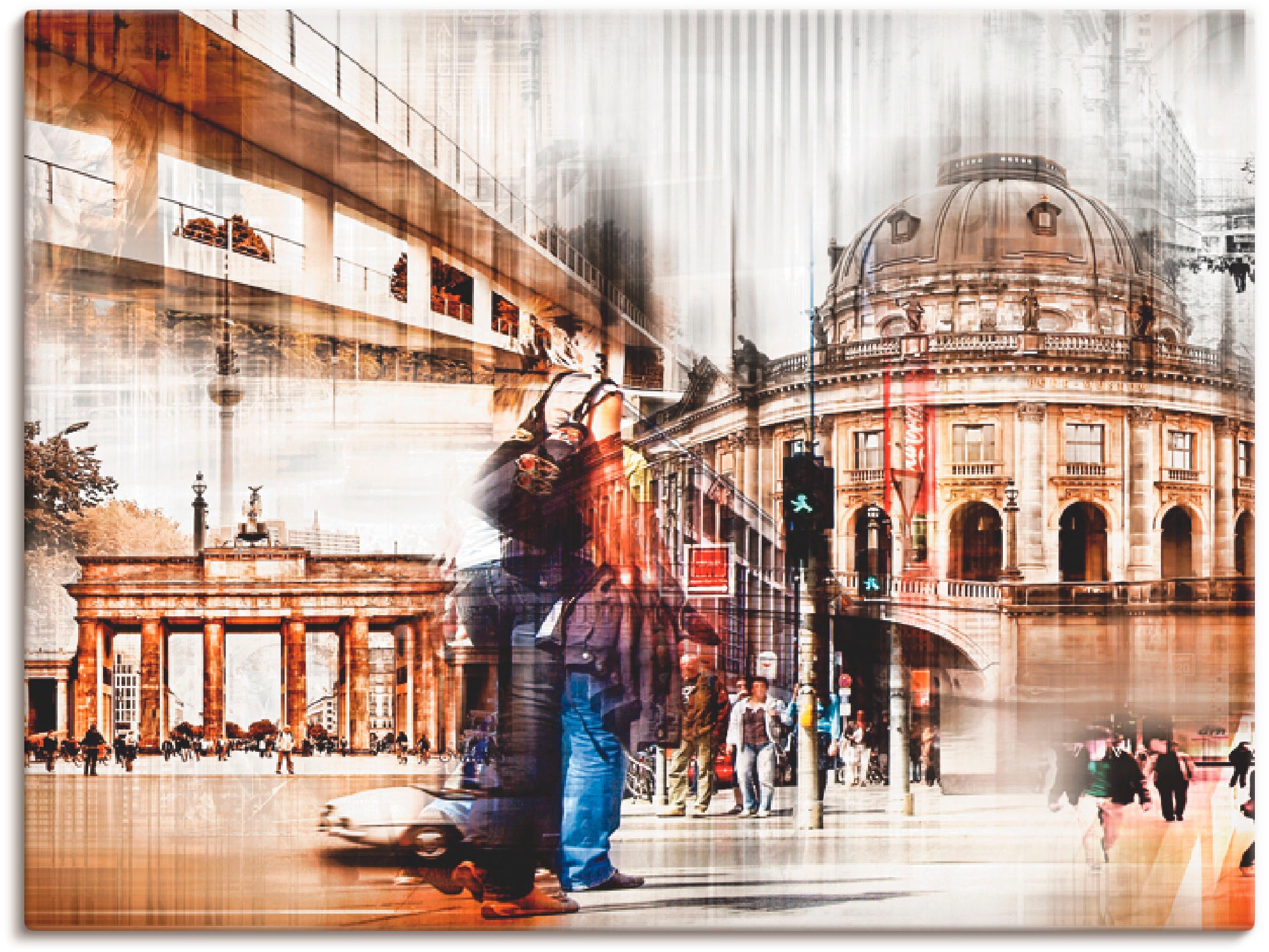 Image of Artland Wandbild »Berlin Skyline Collage II«, Gebäude, (1 St.), in vielen Grössen & Produktarten -Leinwandbild, Poster, Wandaufkleber / Wandtattoo auch für Badezimmer geeignet bei Ackermann Versand Schweiz