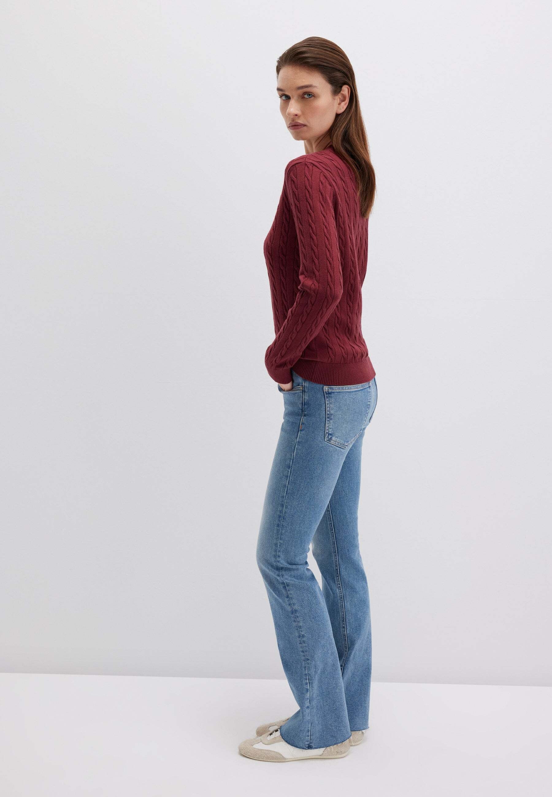 Mavi Pull en tricot »Mavi Pullover V-Neck Sweater«