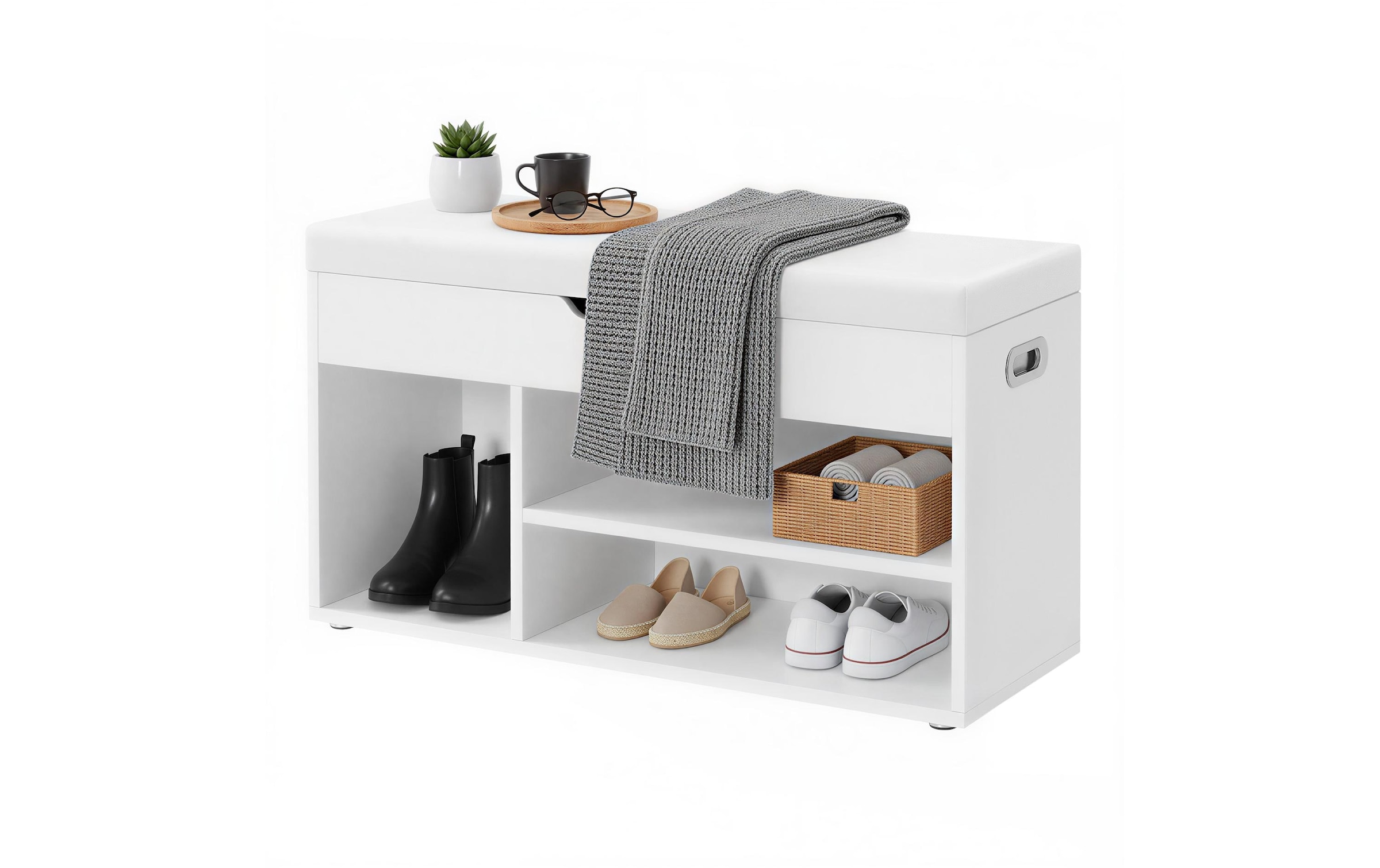 VASAGLE Schuhbank »White«