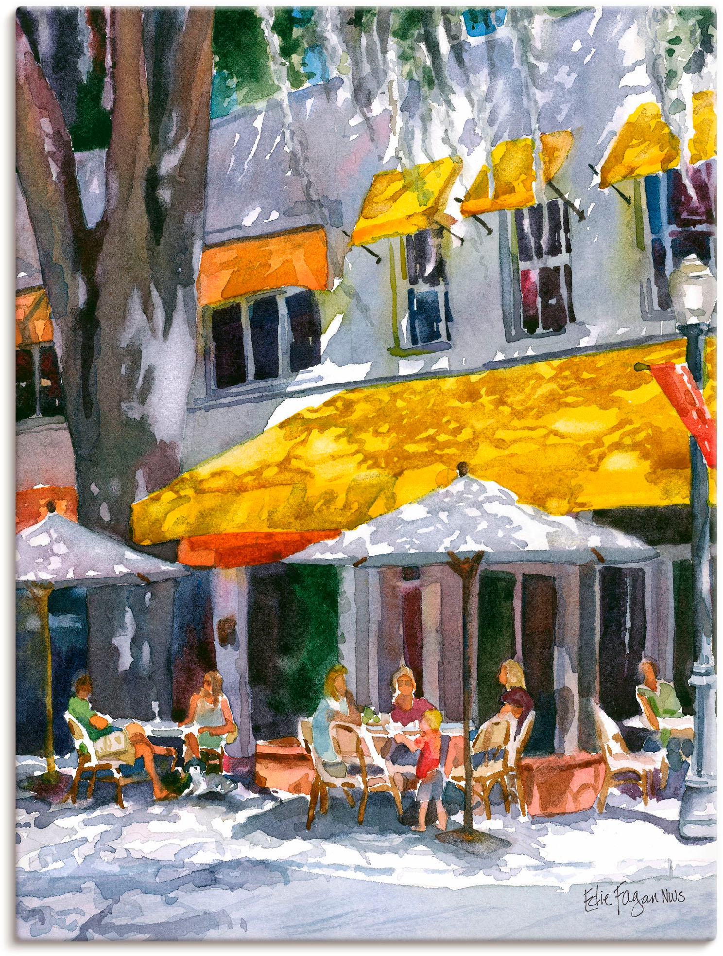 Artland Wandbild »Aprilabend«, Restaurant & Cafés, (1 St.), als Alubild,  Leinwandbild, Wandaufkleber oder Poster in versch. Grössen acheter  confortablement