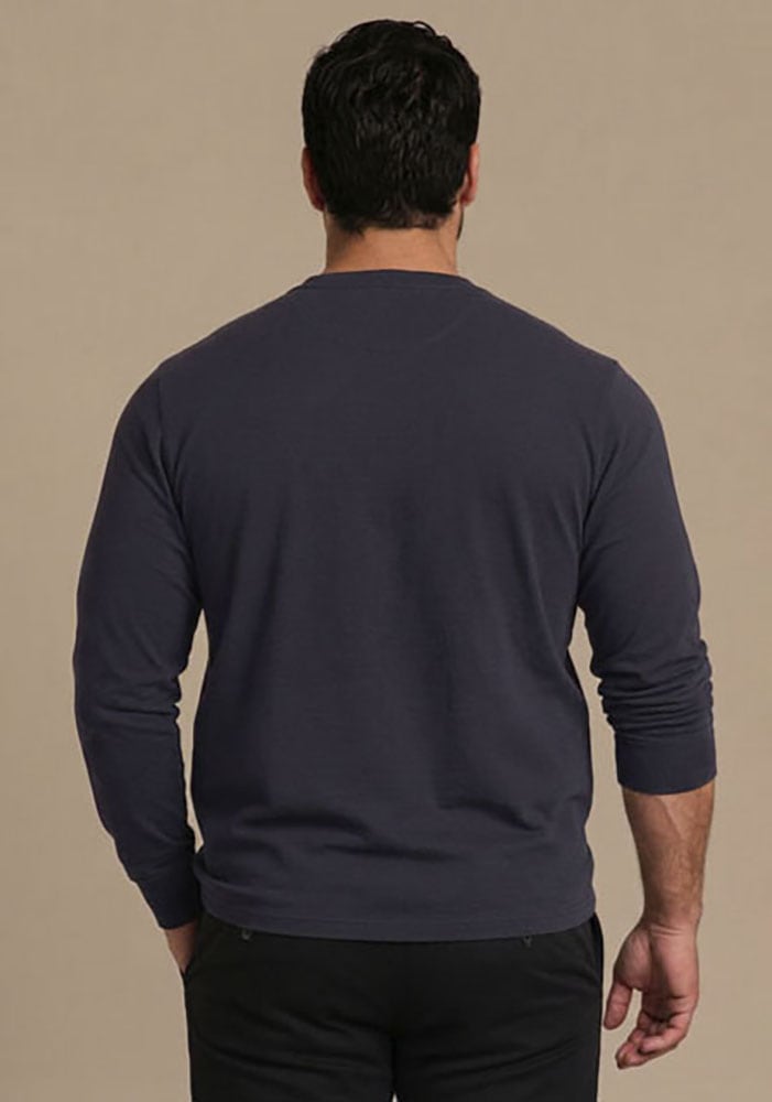 Man's World Plus Rundhalsshirt »auch in Grosse Grössen bis Gr. 7XL« Regular Fit, mit langem Arm, bedruckt, für Casualmode