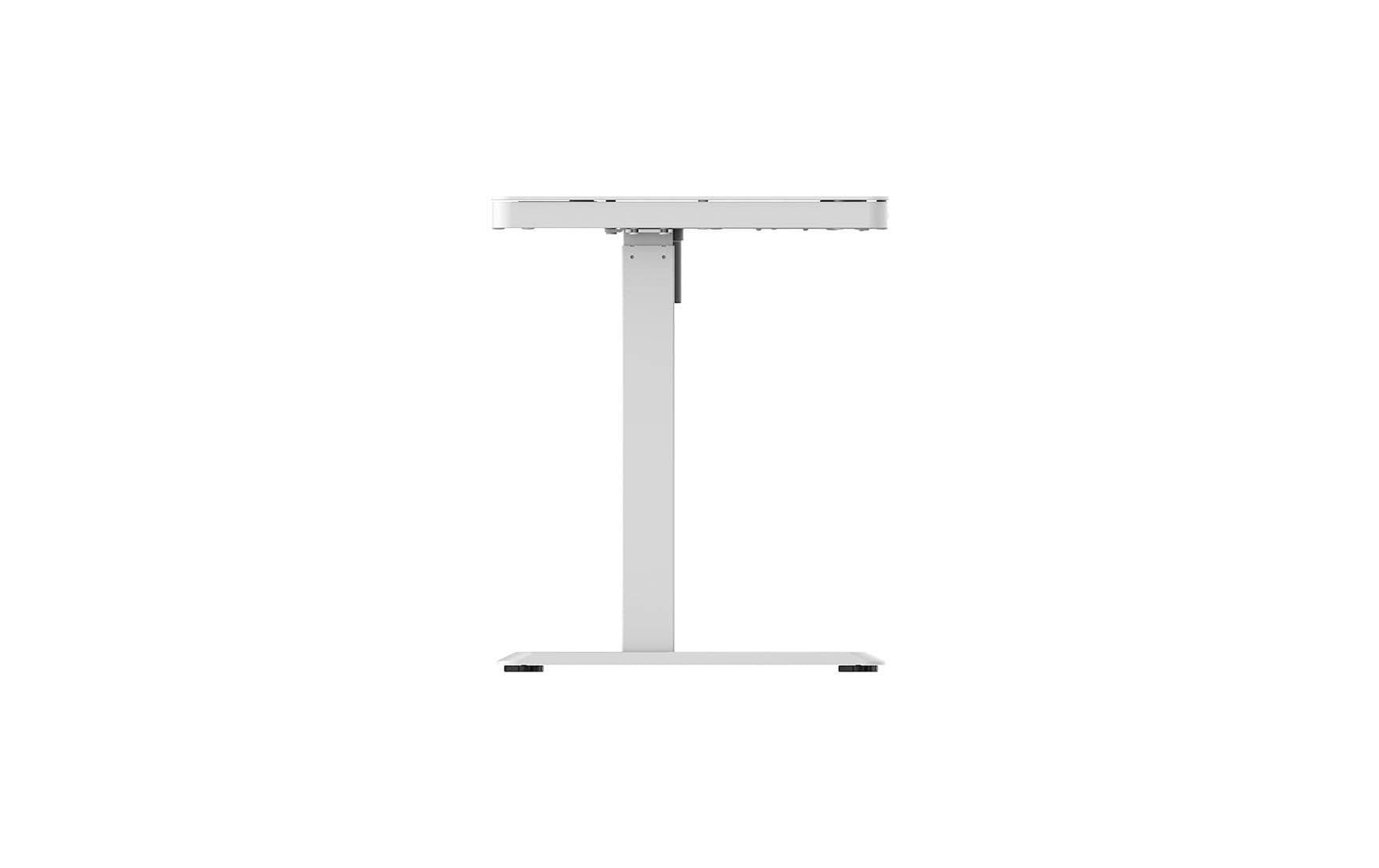 Schreibtisch »Contini ET118, 120 x 60 cm, mit Tischplatte Glas, Weiss«