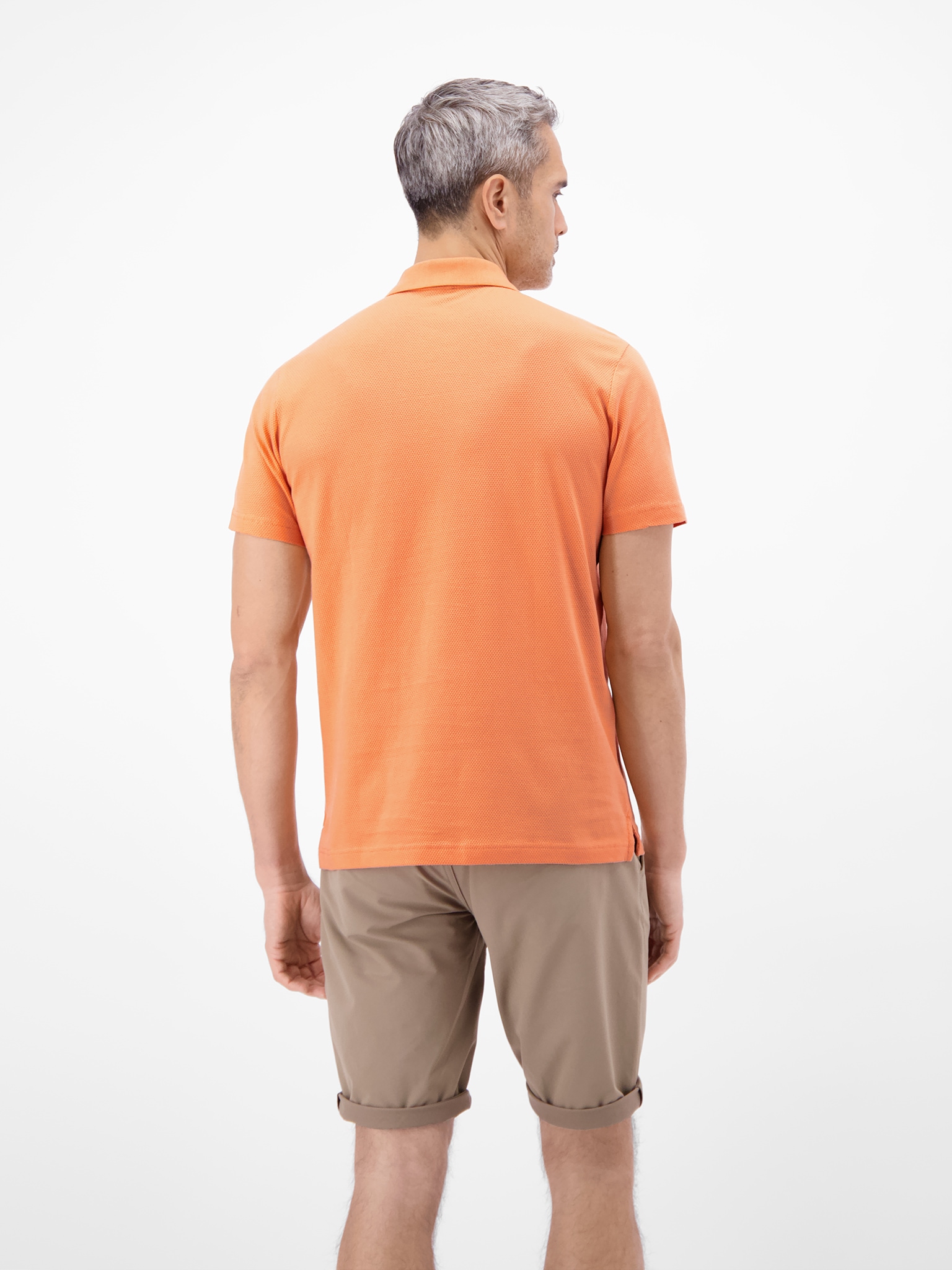 LERROS Polo coupe régulière, avec forme à 3 boutons, avec fentes latérales