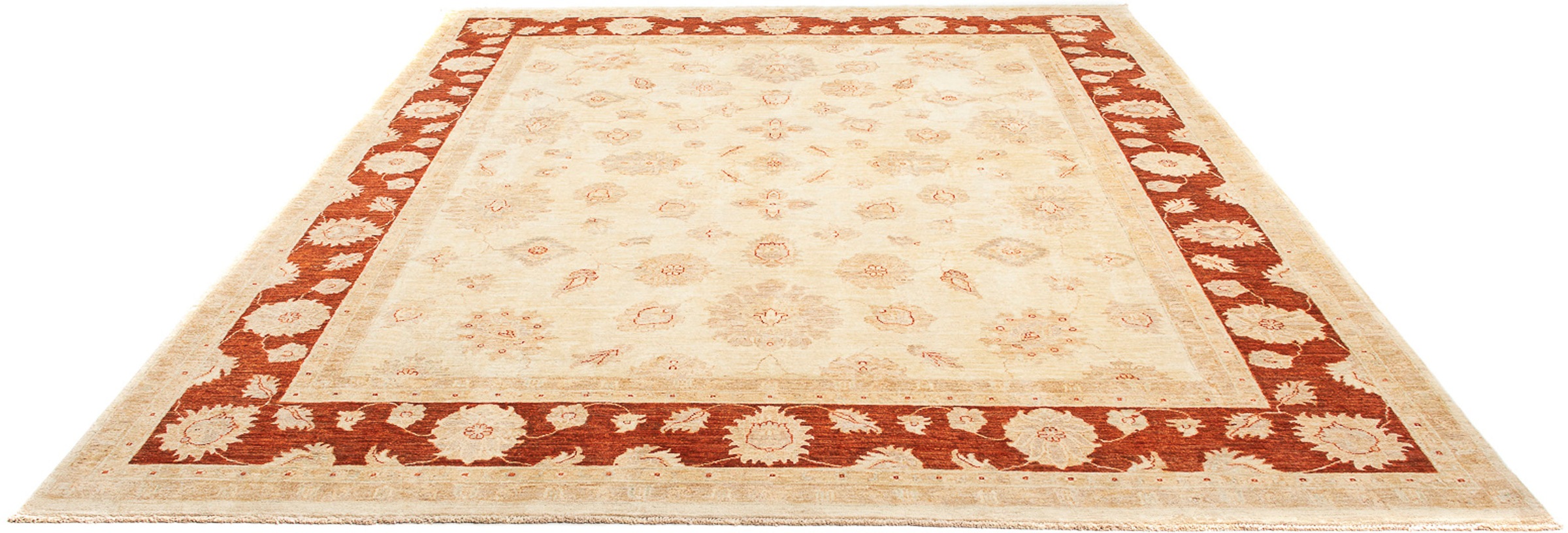 Image of morgenland Orientteppich »Ziegler - 303 x 246 cm - hellbraun«, rechteckig, 6 mm Höhe, Wohnzimmer, Handgeknüpft, Einzelstück mit Zertifikat bei Ackermann Versand Schweiz