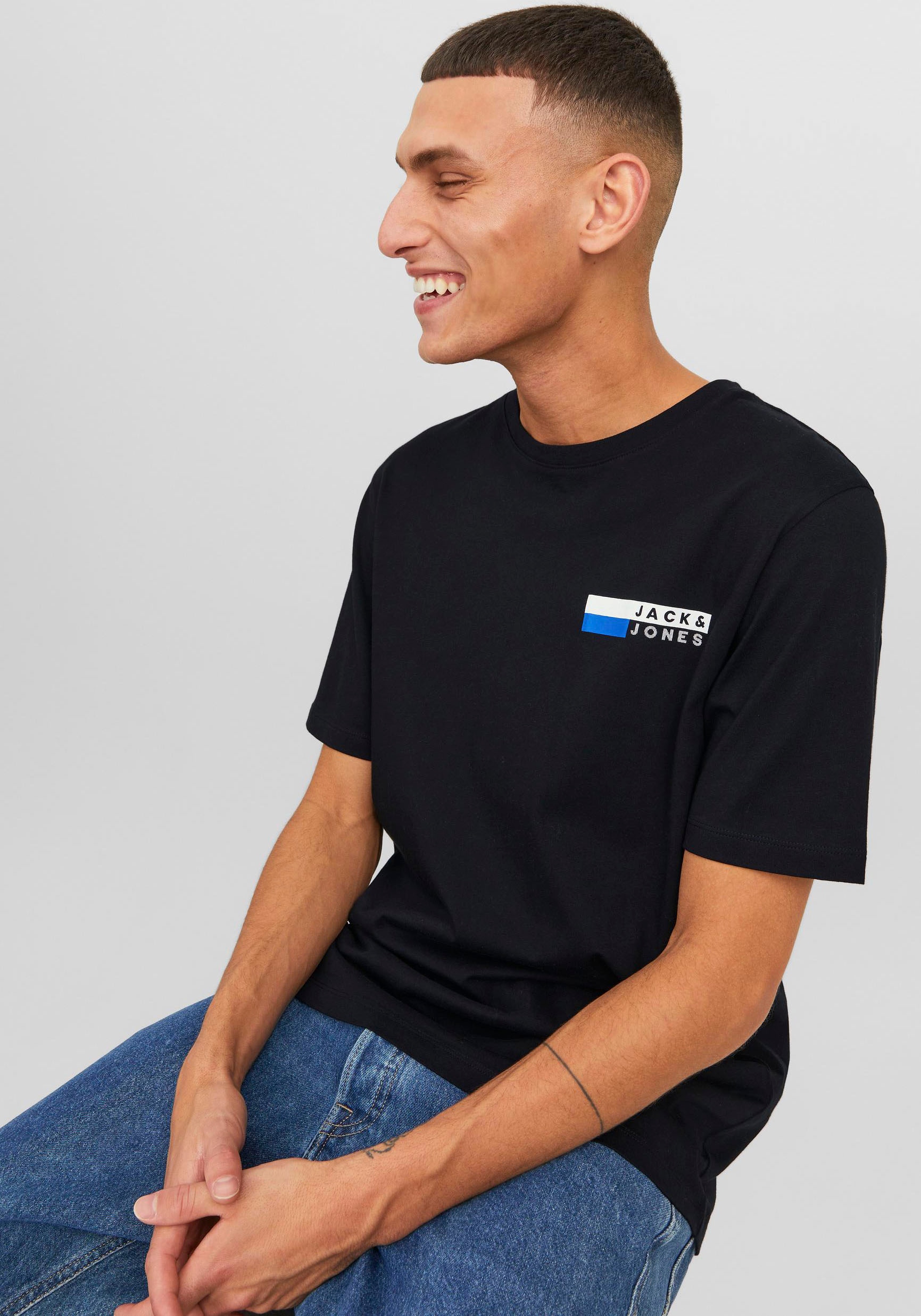 Jack & Jones Rundhalsshirt »JJECORP LOGO TEE PLAY SS O-NECK NOOS«