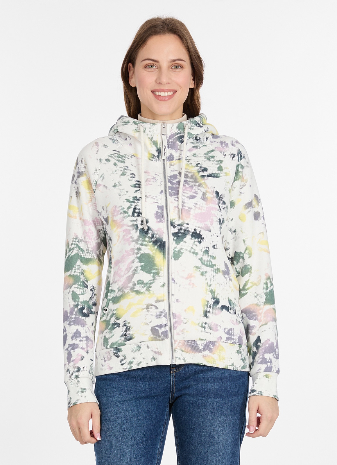 Image of Ragwear Sweatshirt "FLLAWIA PRINT", aus Baumwolle und Polyester, normale Schnittform