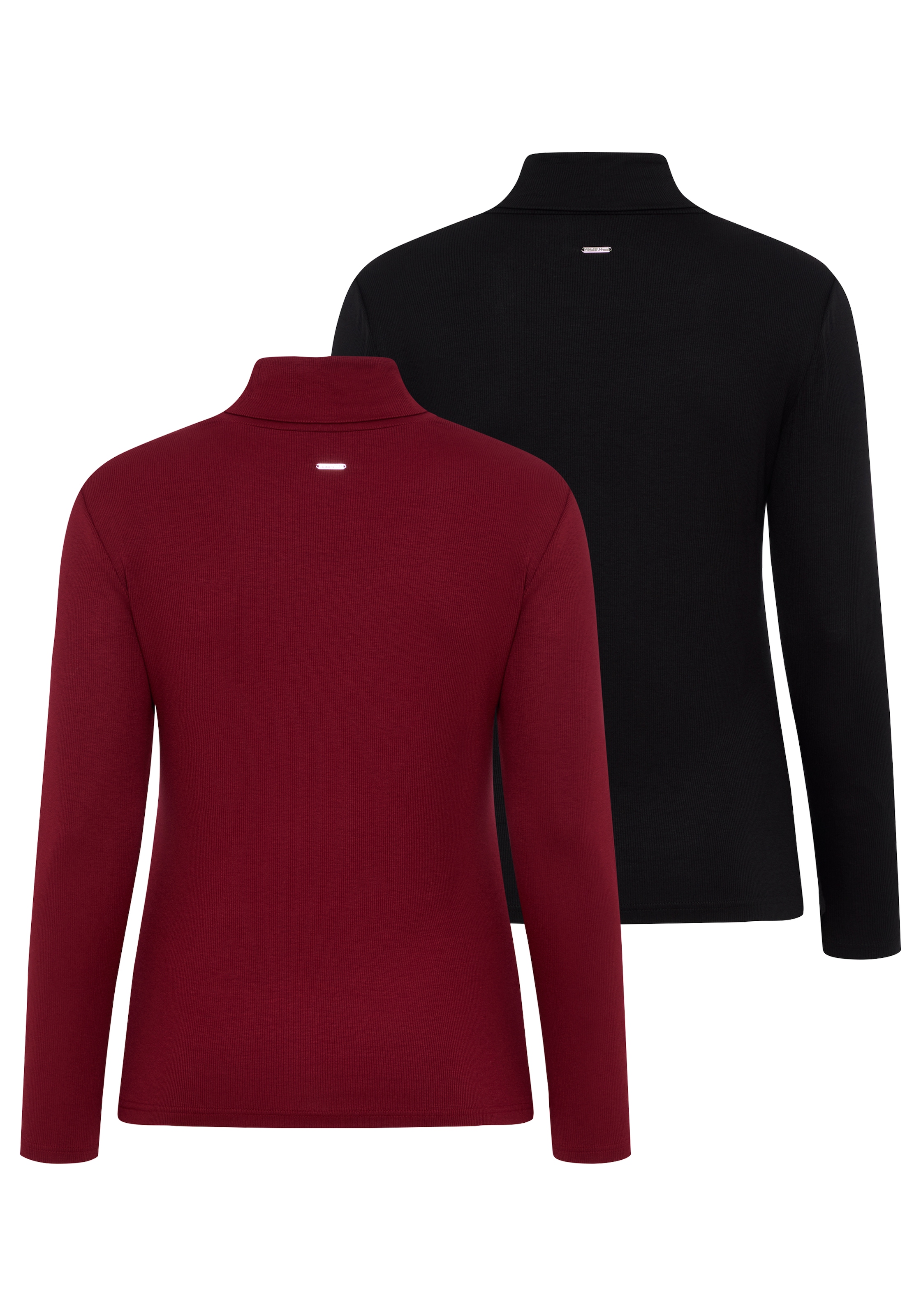 Laura Scott CURVE Rollkragenshirt »Grosse Grössen« figurbetonte Passform, hüftbedeckende Länge, aus Viskosemischung