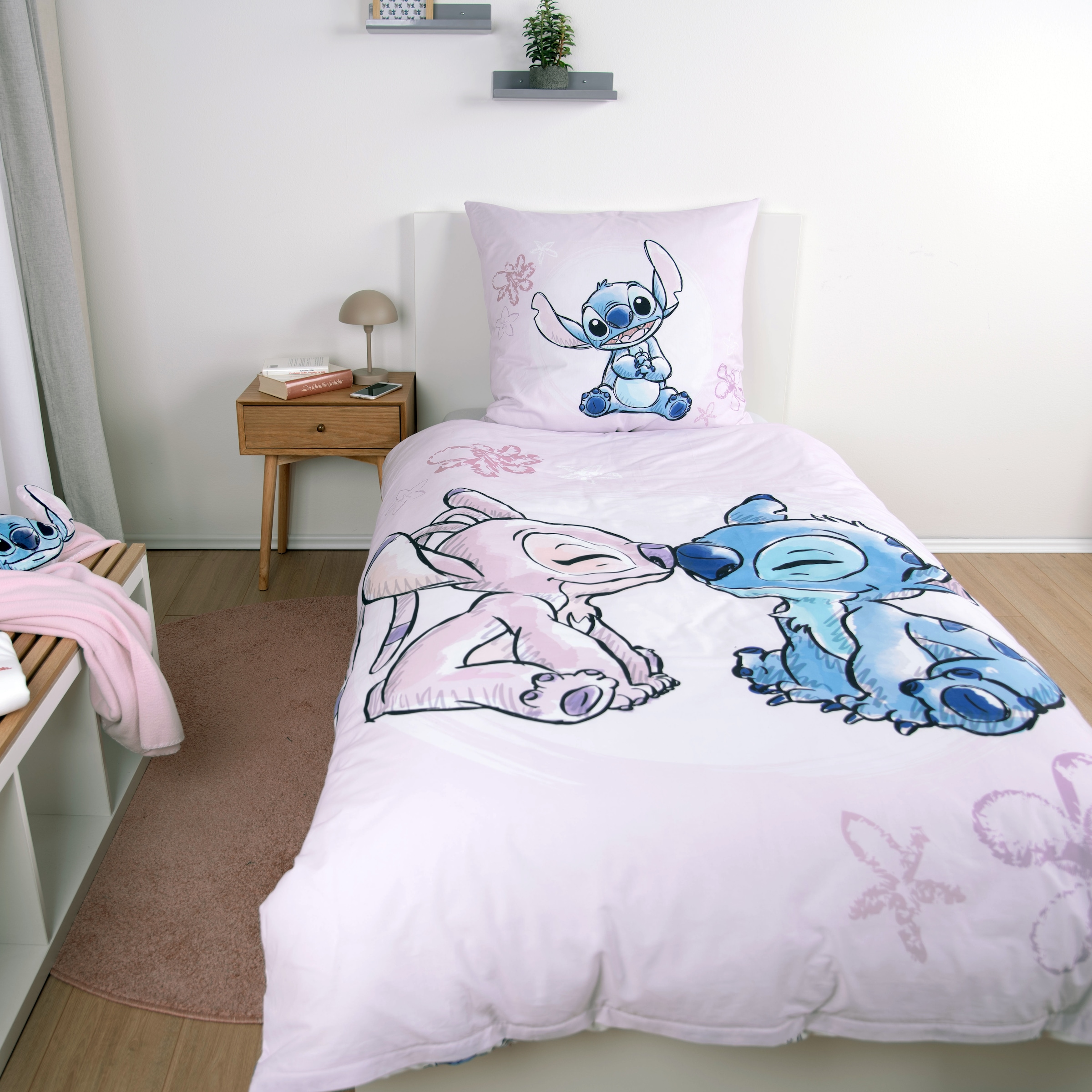 Disney Linge de lit »Disney Stitch« 2 cuis Parure de lit réversible