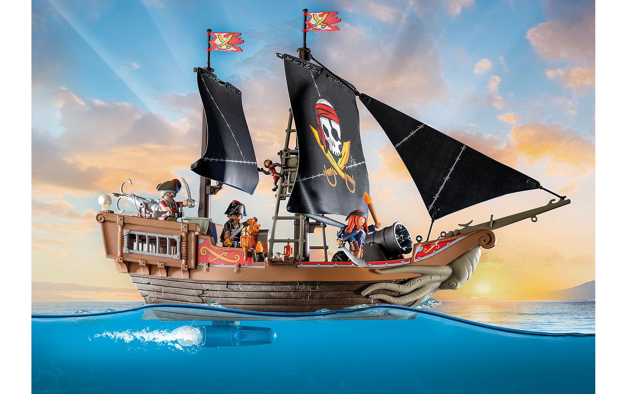 Playmobil® Spielbausteine »Pirates Grosses Piratenschiff 71530«, (137 St.)