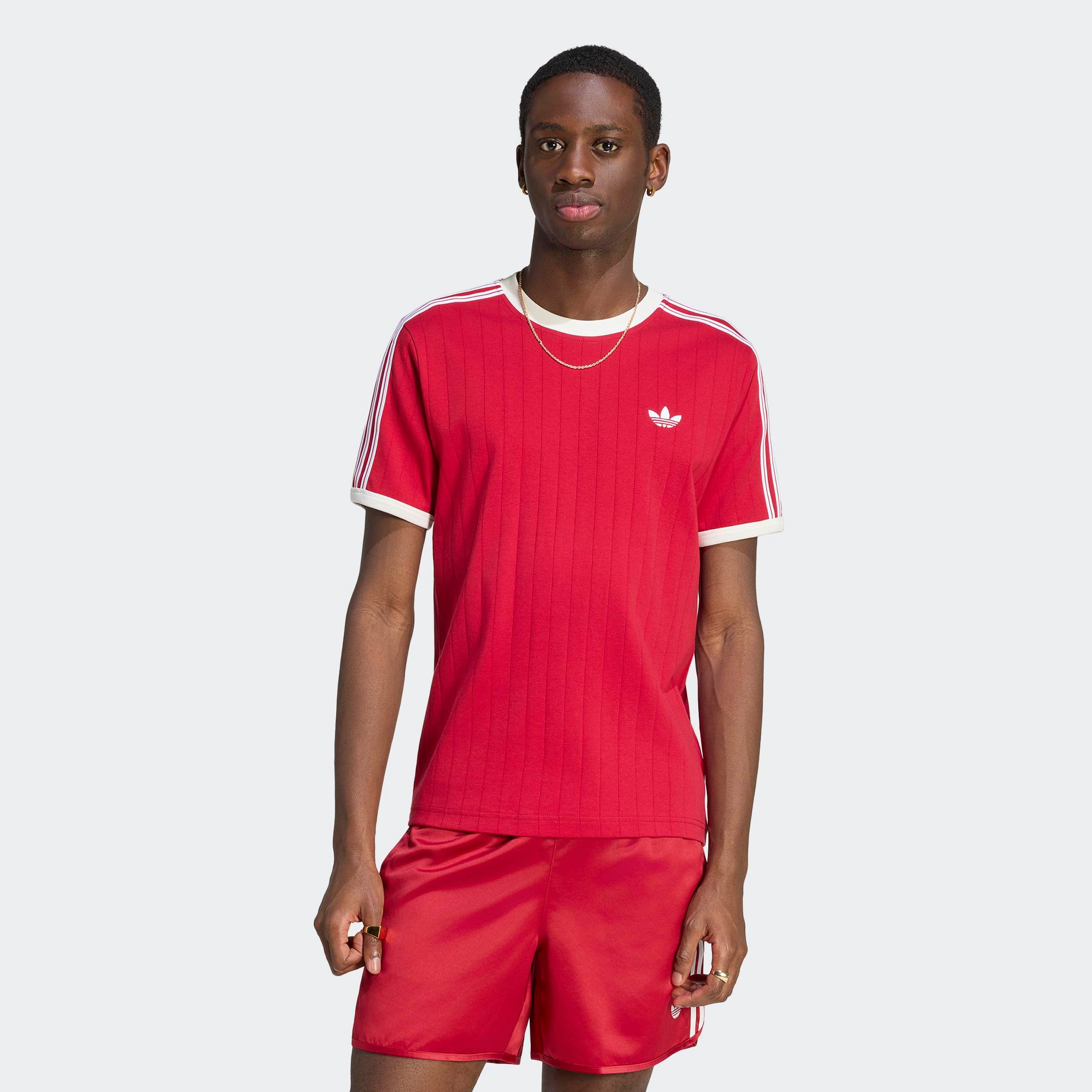 adidas Originals T-shirt »DROP NEEDLE 3-STREIFEN« pour adultes, style sportif, longueur normale, manches courtes