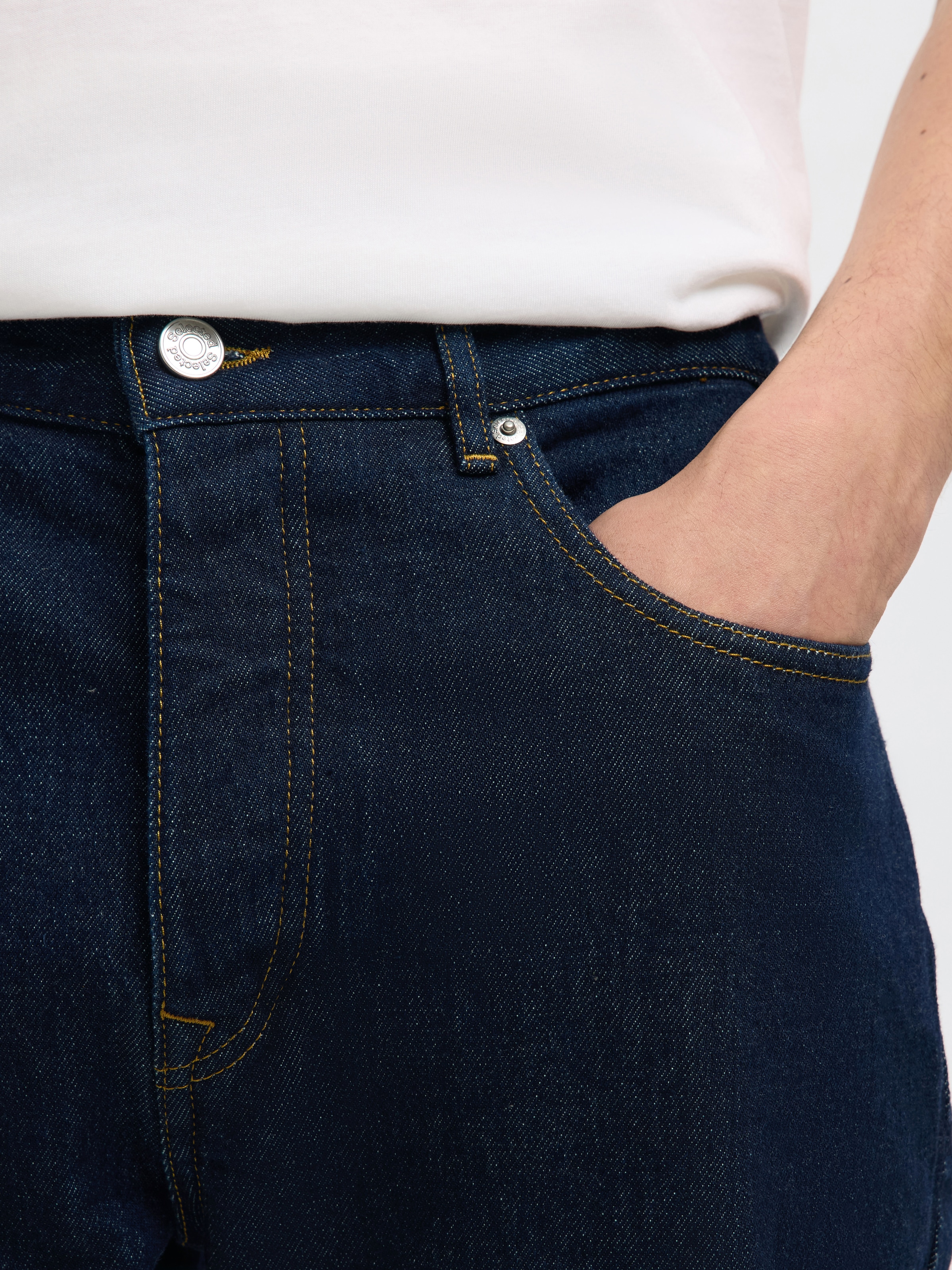 SELECTED HOMME Jeans droit »SLH196-STRAIGHT BEN KORI JEANS NOOS«
